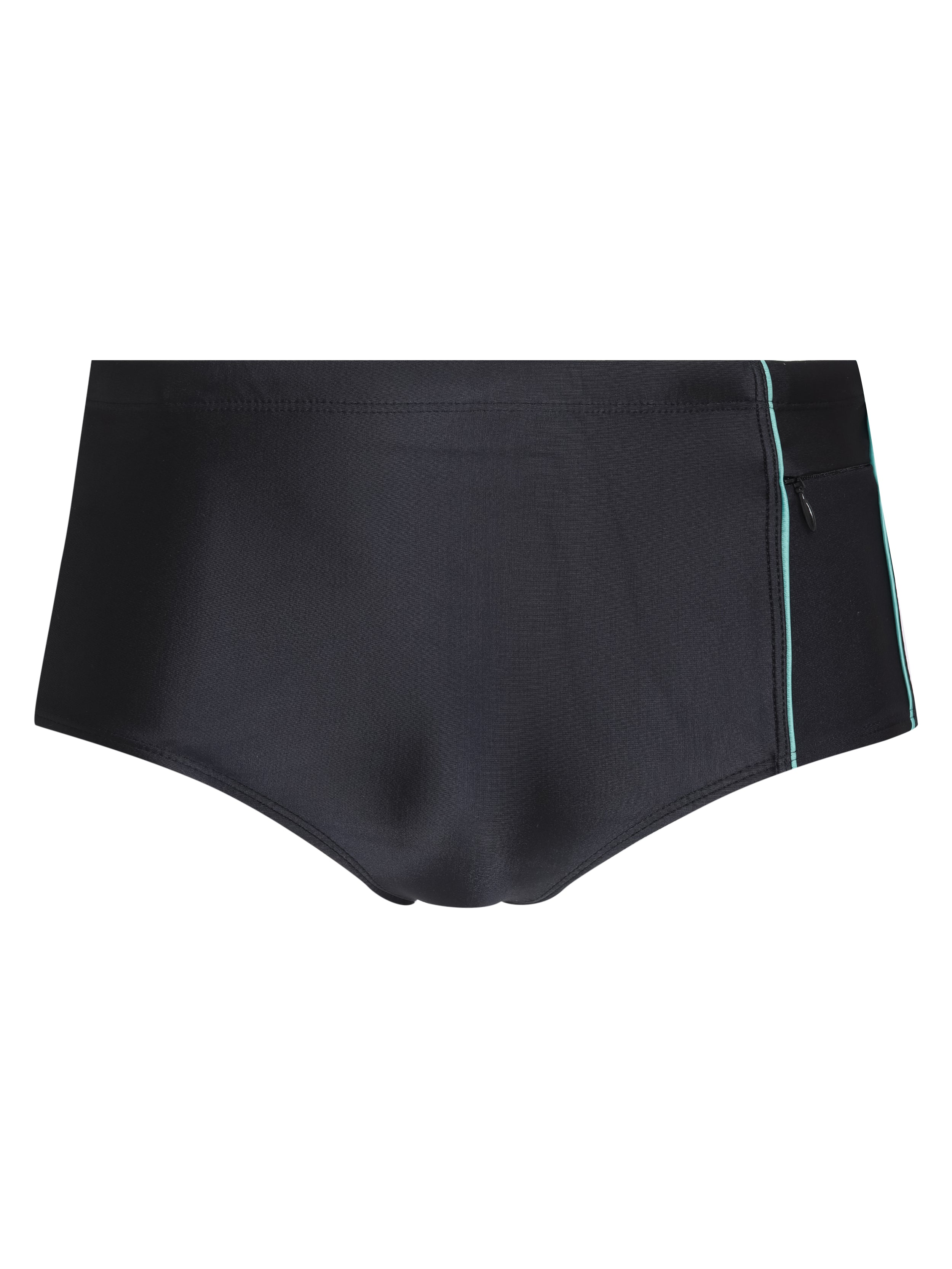 Santiago Black Plain 6.3-inch Sides Swimming Trunks