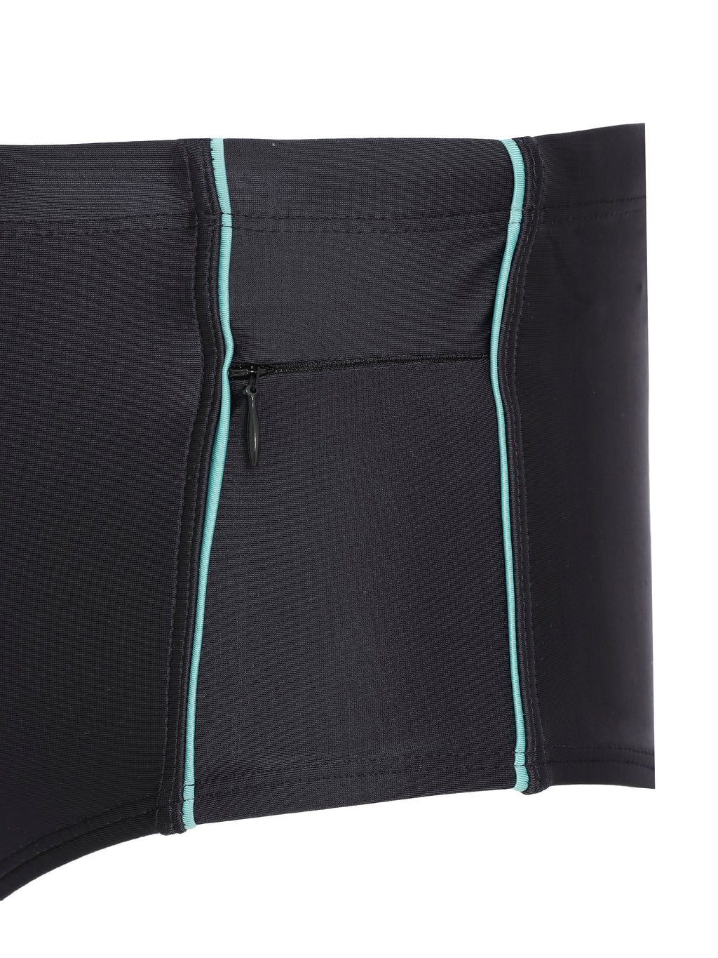 Santiago Black Plain 6.3-inch Sides Swimming Trunks