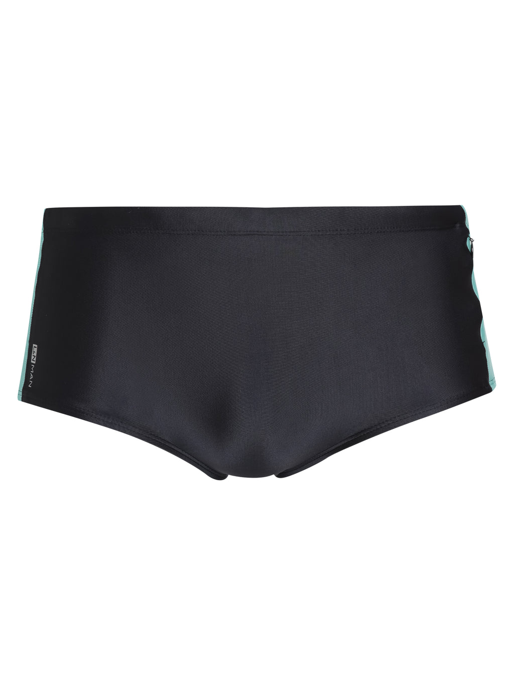 Lopes Black Plain Swim Trunks