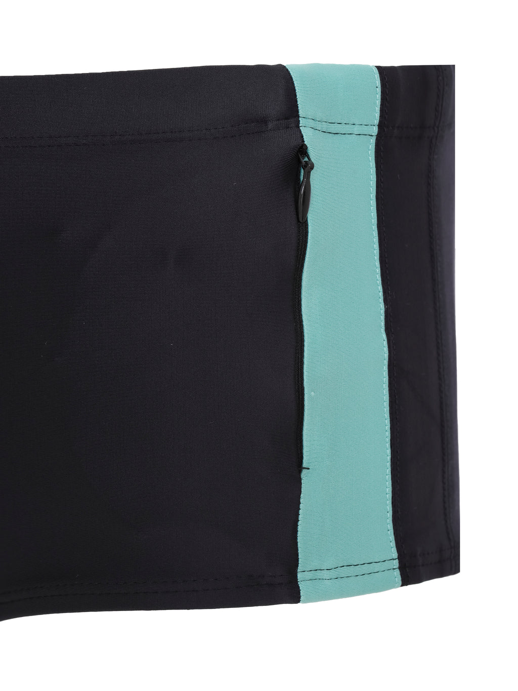 Lopes Black Plain Swim Trunks