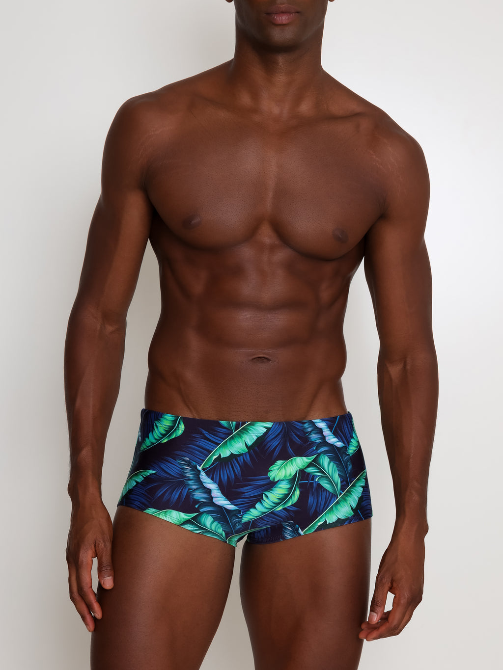 Copacabana Foliage-Print 7-inch Sides Swimming Trunks