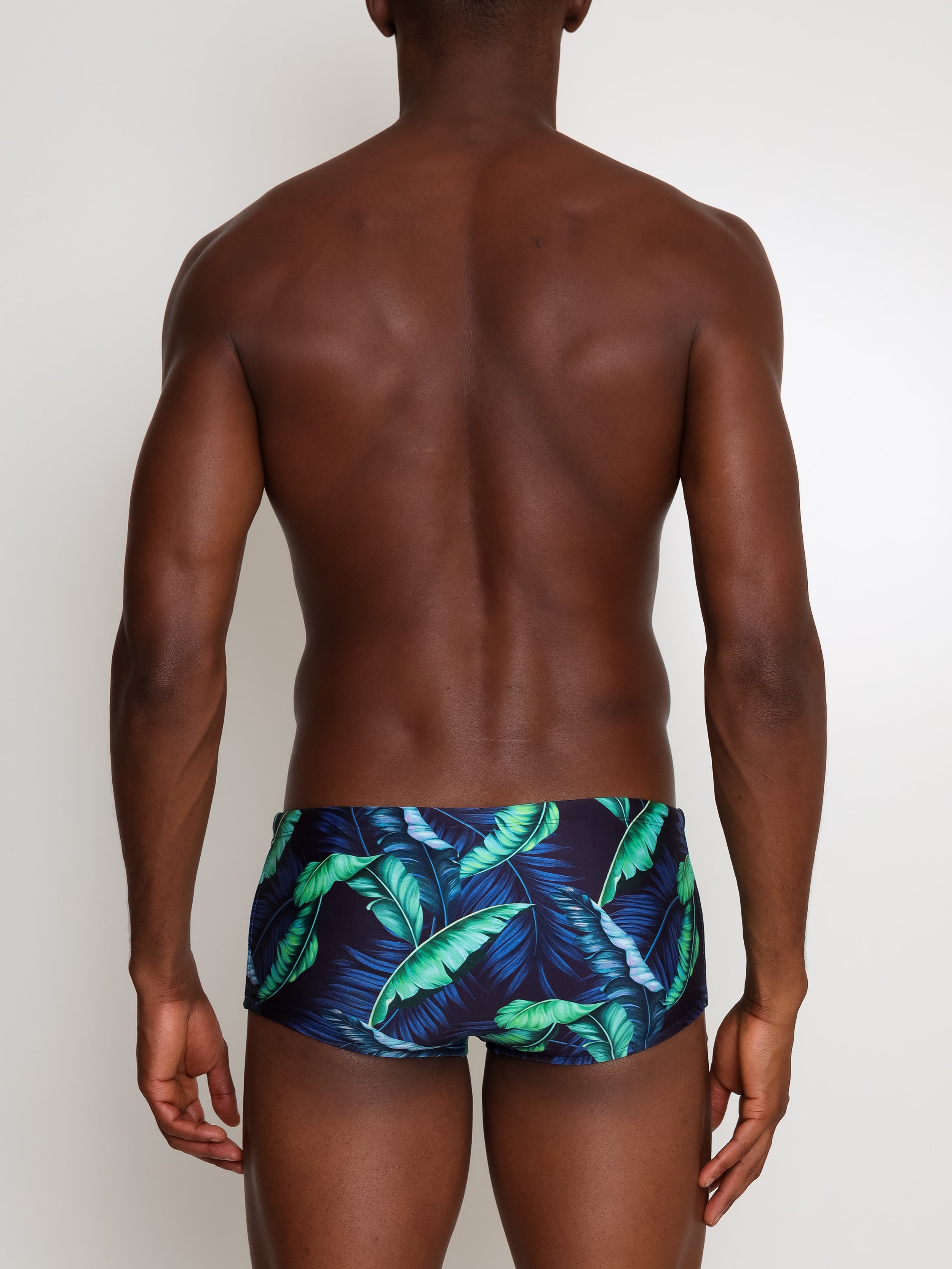 Copacabana Foliage-Print 7-inch Sides Swimming Trunks