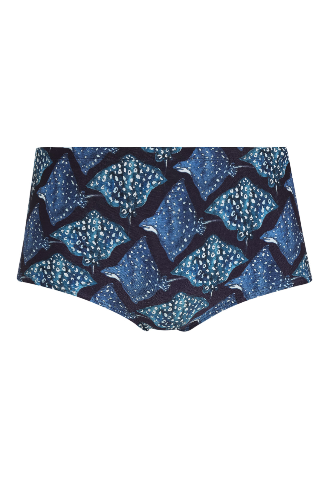 Copacabana Stingrays-Print 7-inch Sides Swimming Trunks