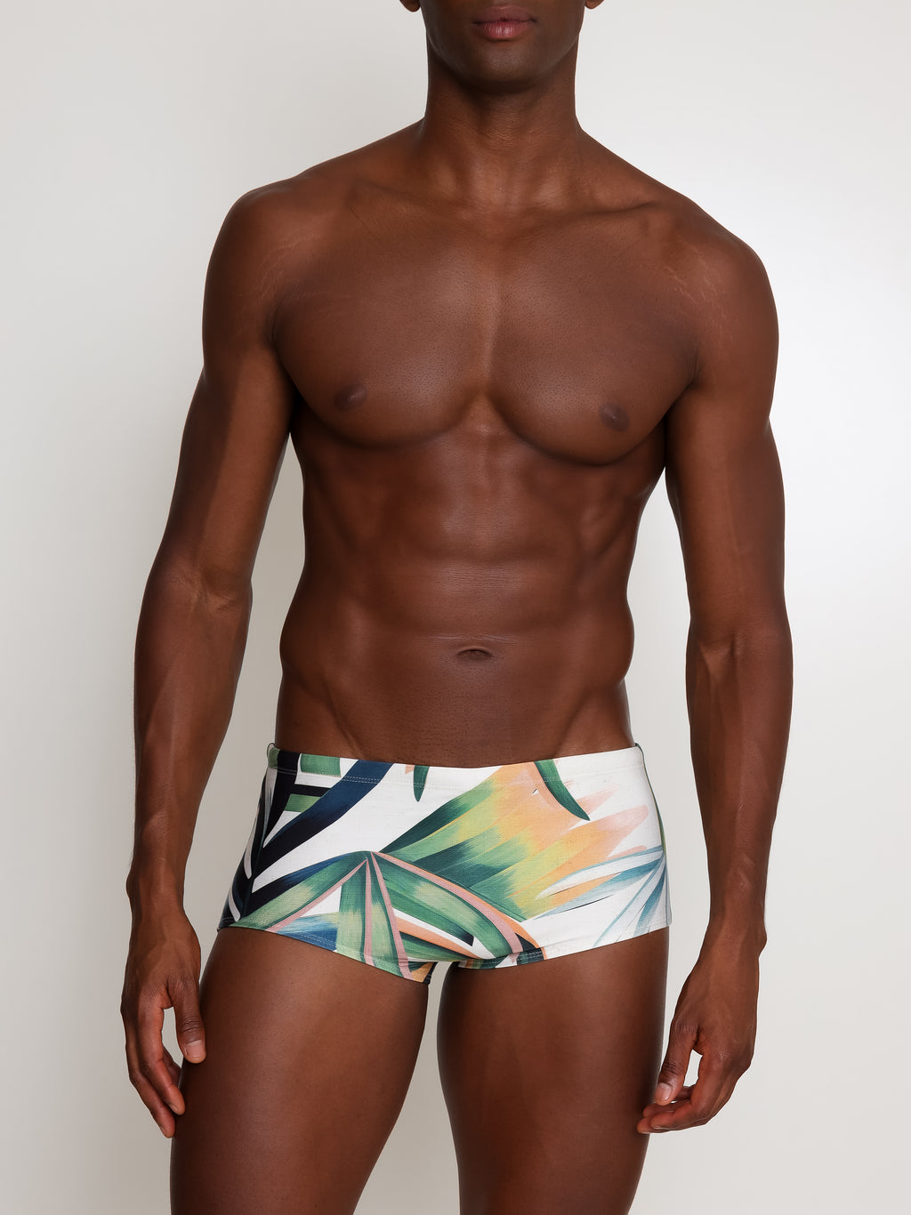 Copacabana Foliage-Print 7-inch Sides Swimming Trunks