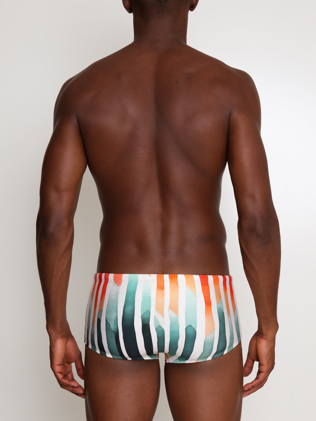 Copacabana Striped-Print 7-inch Sides Swimming Trunks
