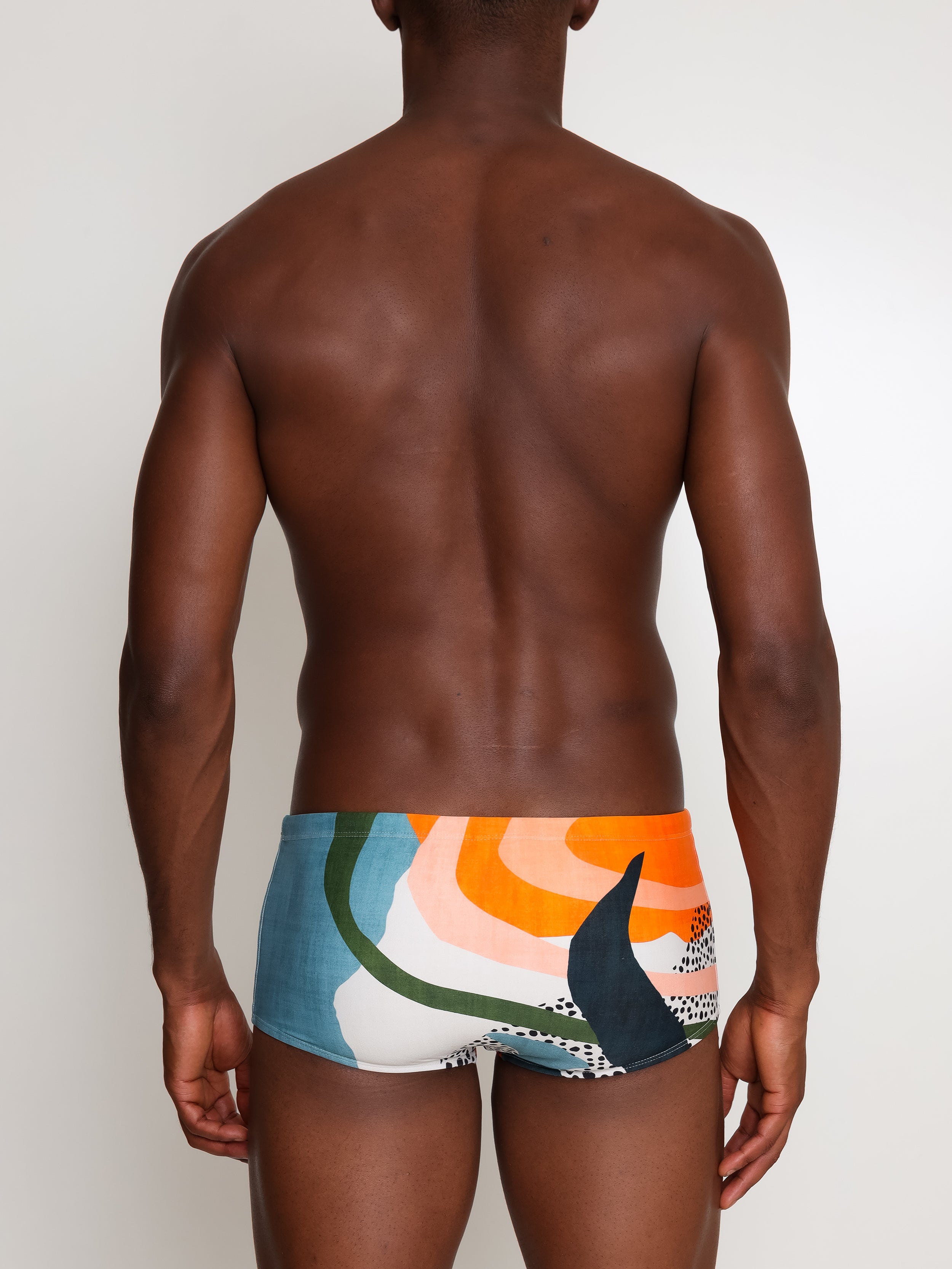 Copacabana Abstracte-Print 7-inch Sides Swimming Trunks