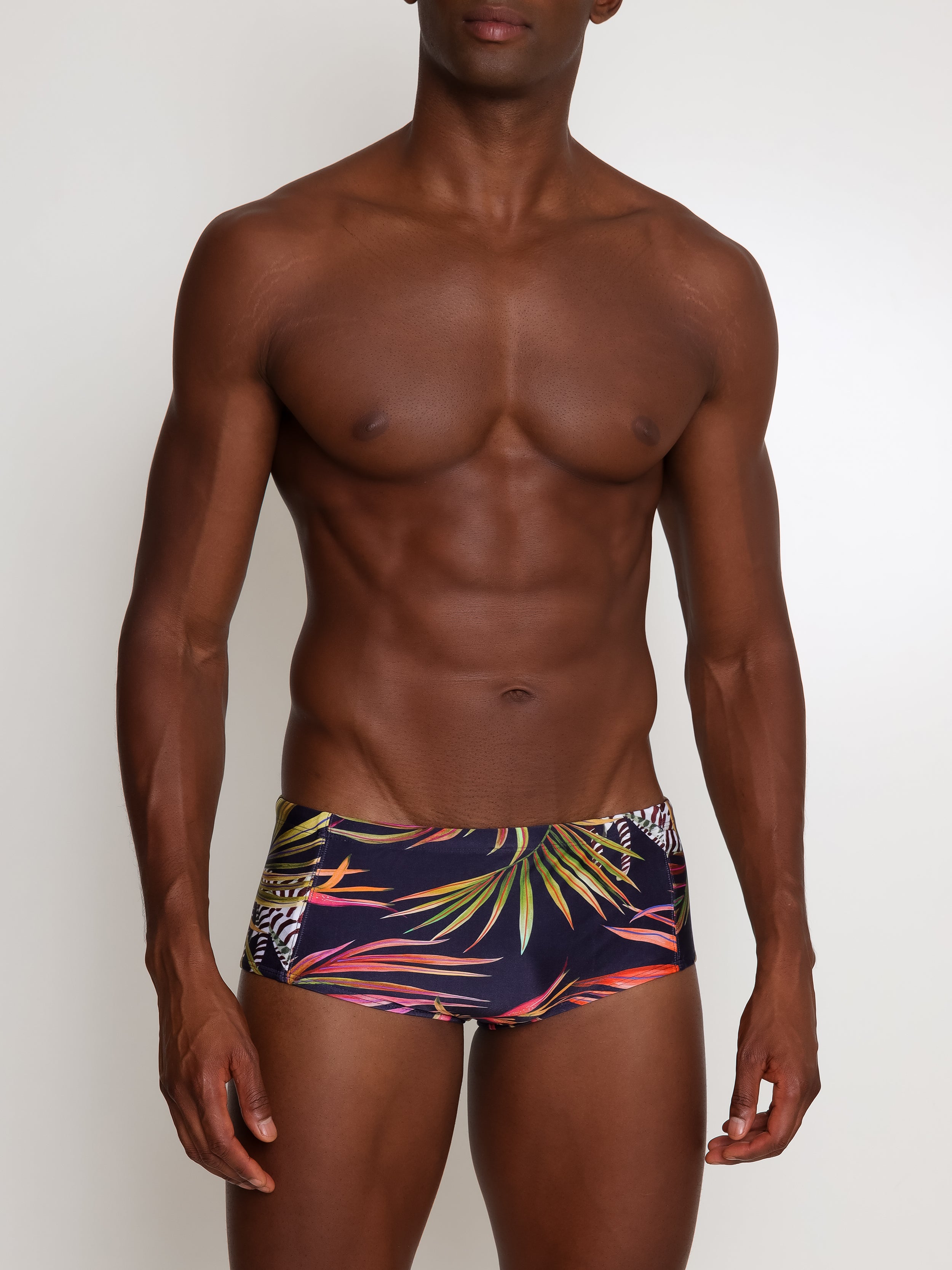 Parati Foliage-Print 6.3-inch Sides Swimming Trunks