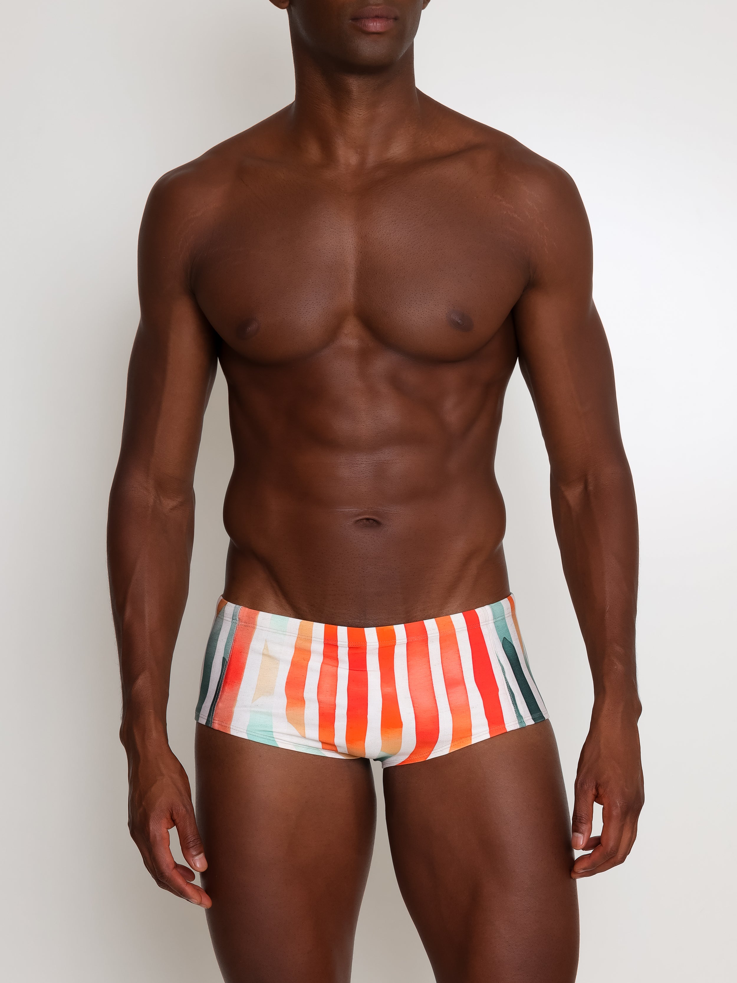 Parati Striped-Print 6.3-inch Sides Swimming Trunks