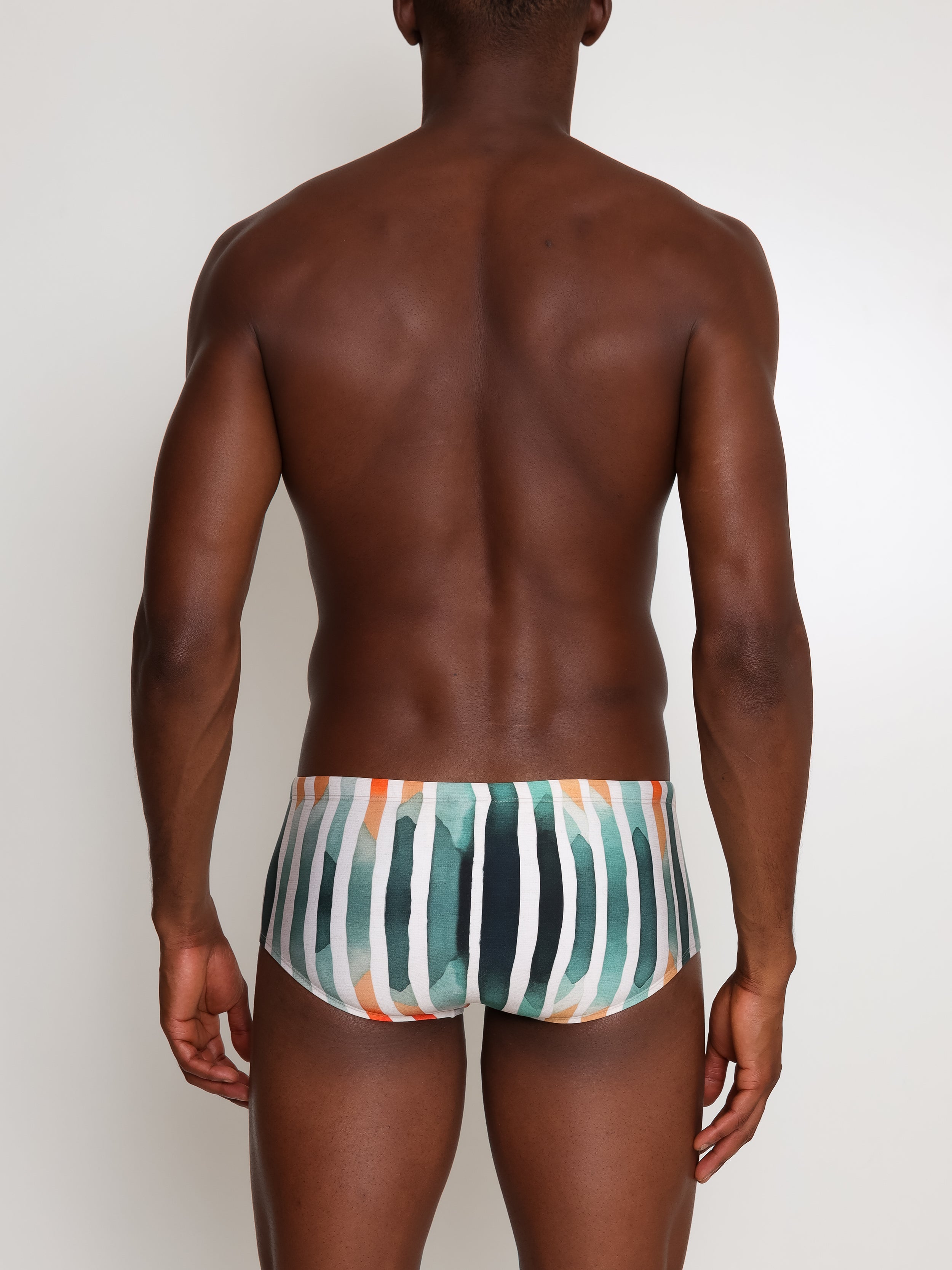 Parati Striped-Print 6.3-inch Sides Swimming Trunks