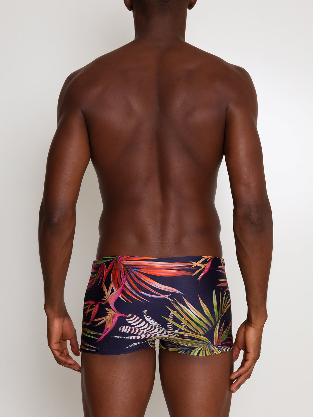 Tijuca Foliage-Print  9-inch Sides Fitted Swimming Trunks