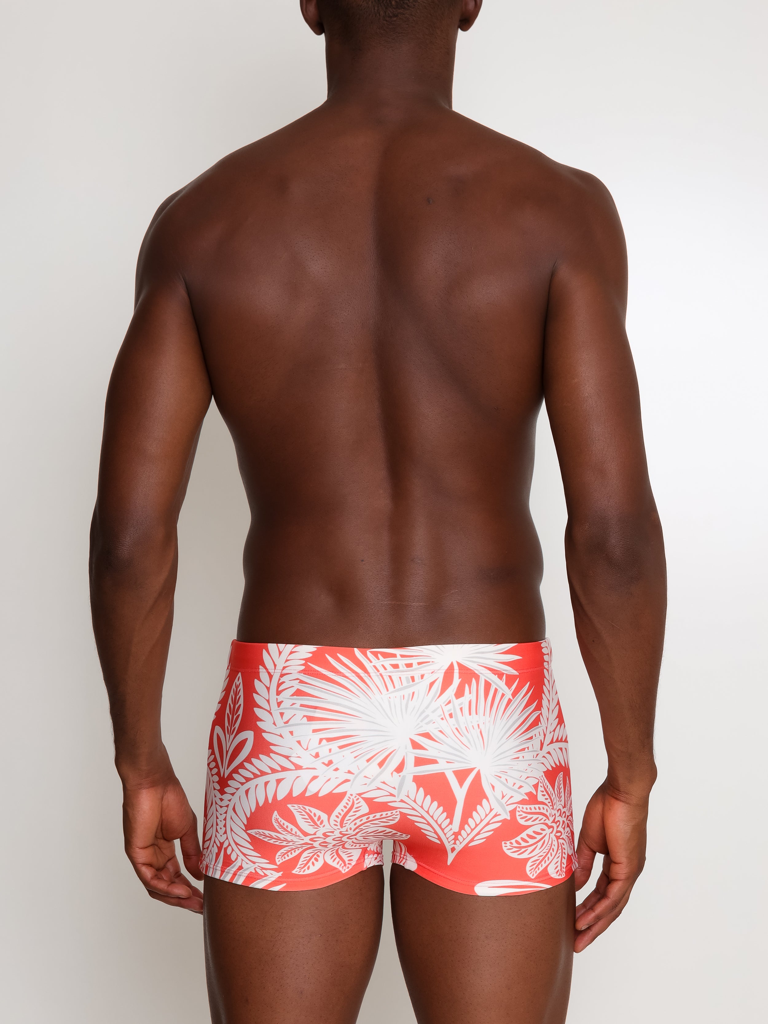 Tijuca Floral-Print  9-inch Sides Fitted Swimming Trunks