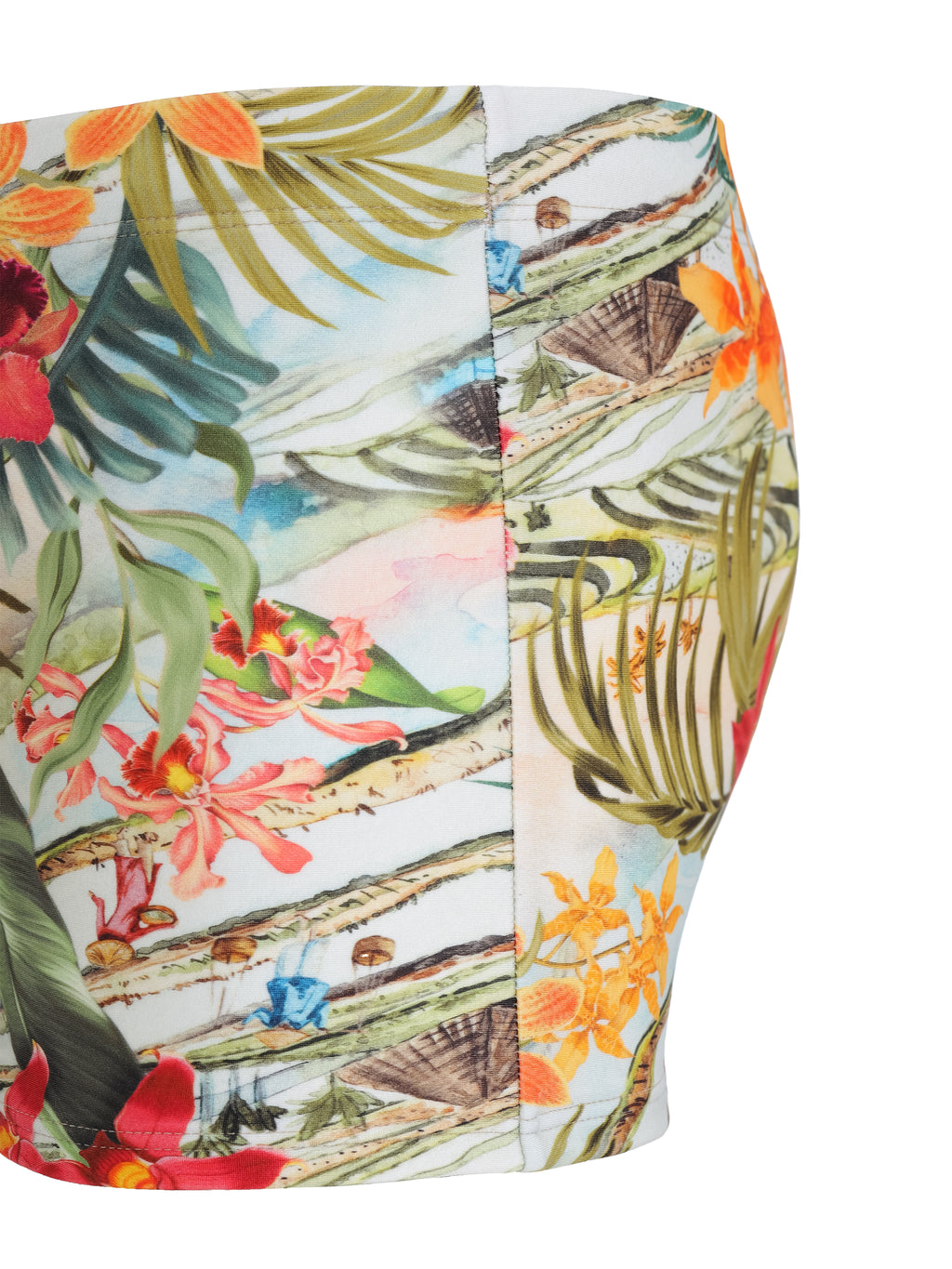 Tijuca -Print  9-inch Sides Fitted Swimming Trunks