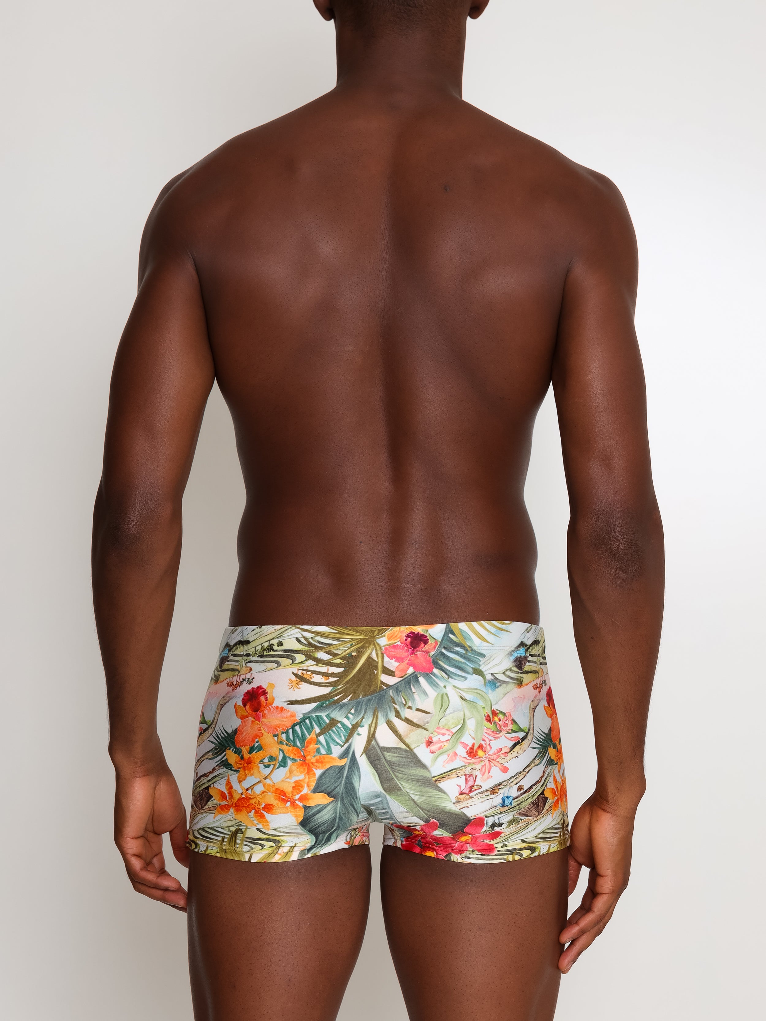Tijuca -Print  9-inch Sides Fitted Swimming Trunks