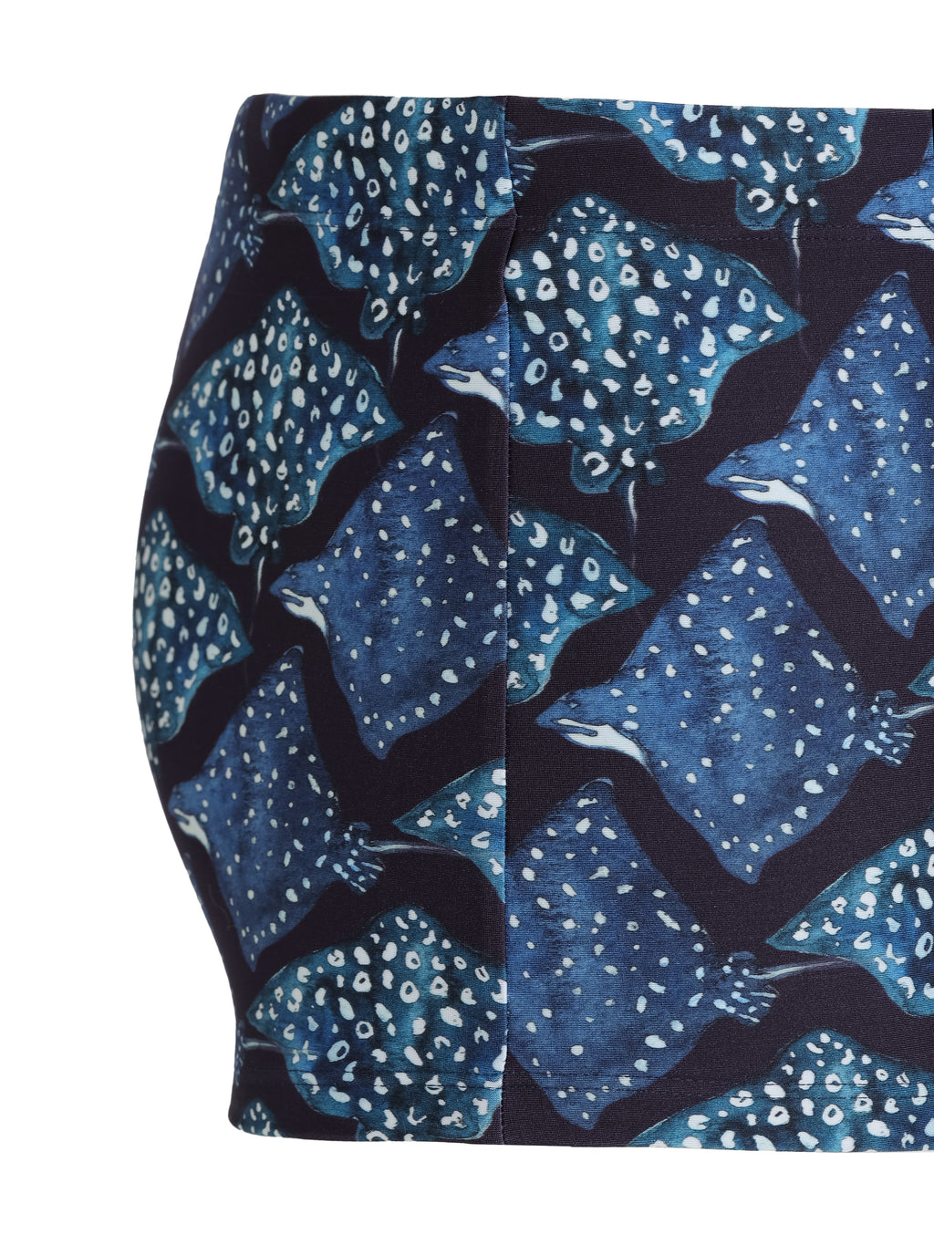 Tijuca Stingrays-Print 9-inch Sides Fitted Swimming Trunks
