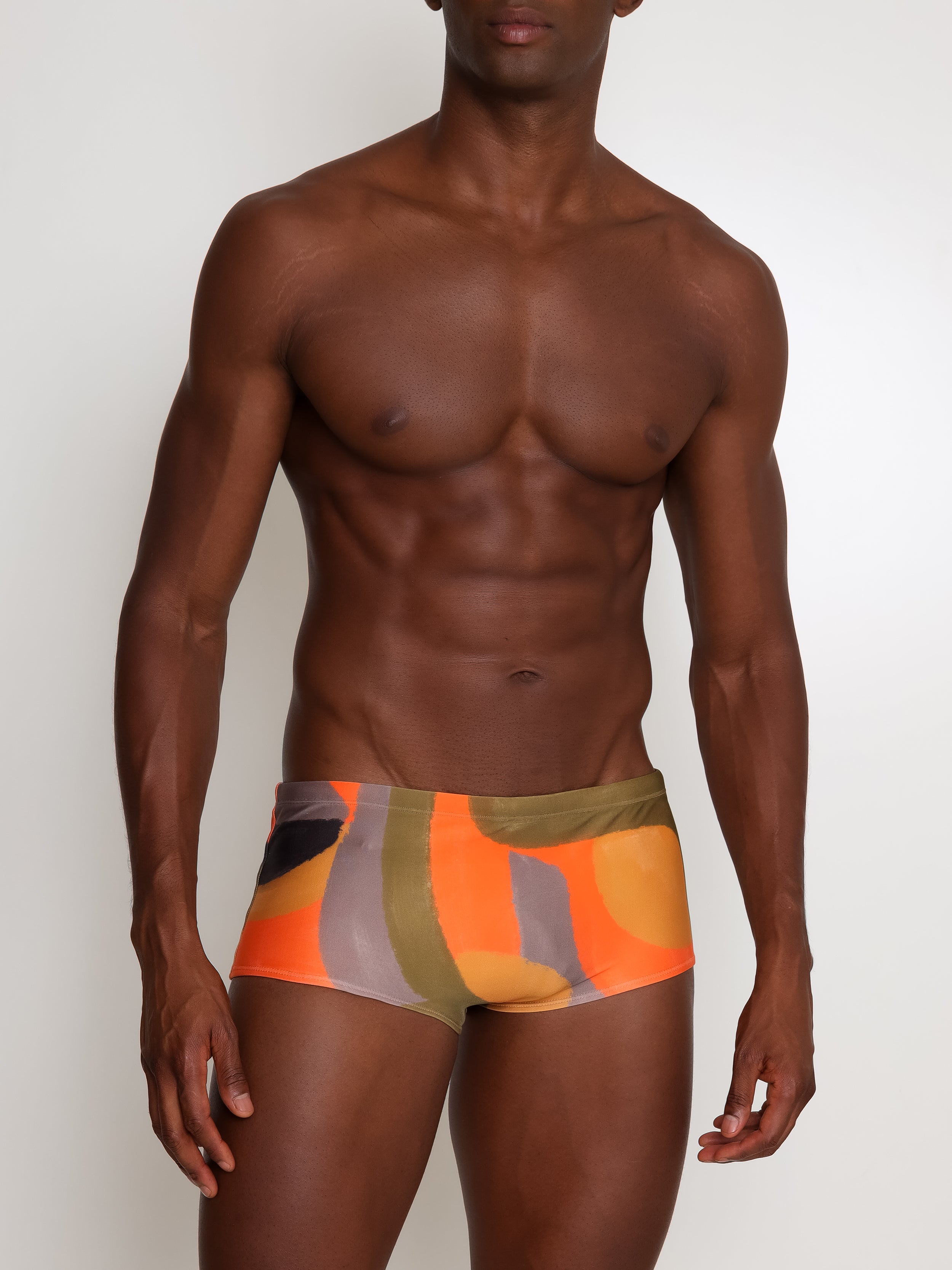 Copacabana Abstracte-Print 7-inch Sides Swimming Trunks