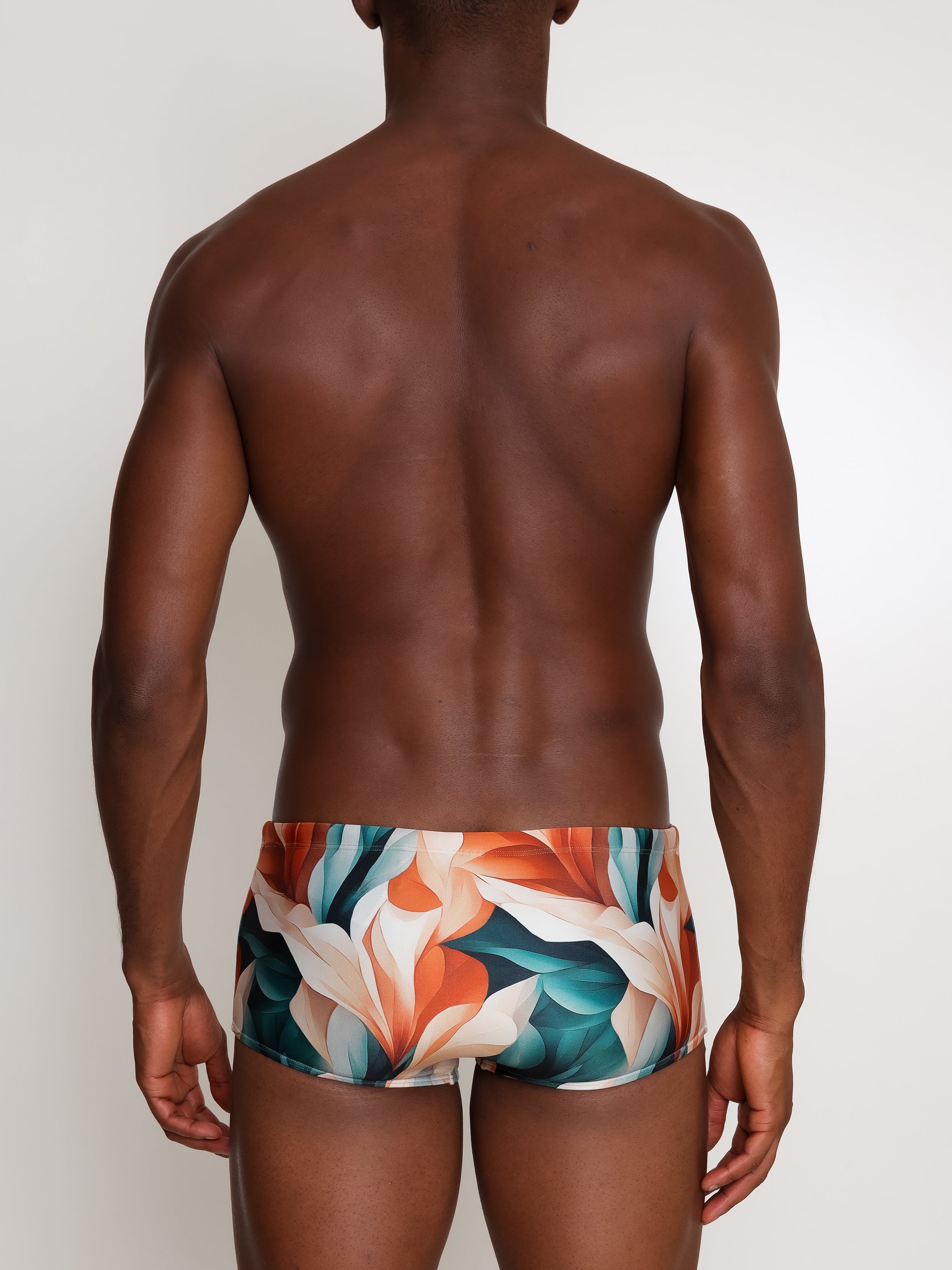 Copacabana Foliage-Print 7-inch Sides Swimming Trunks