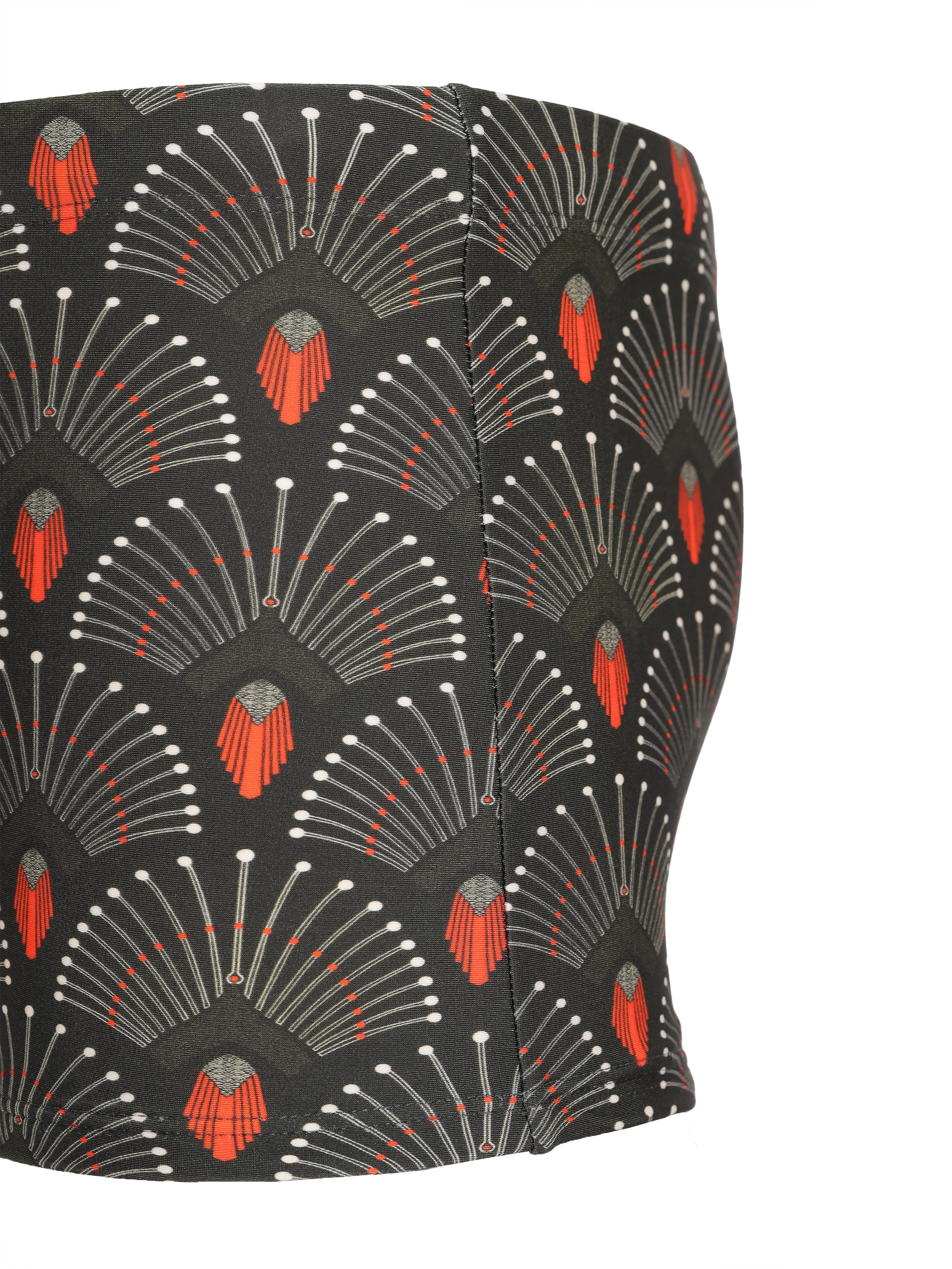 Tijuca -Print  9-inch Sides Fitted Swimming Trunks