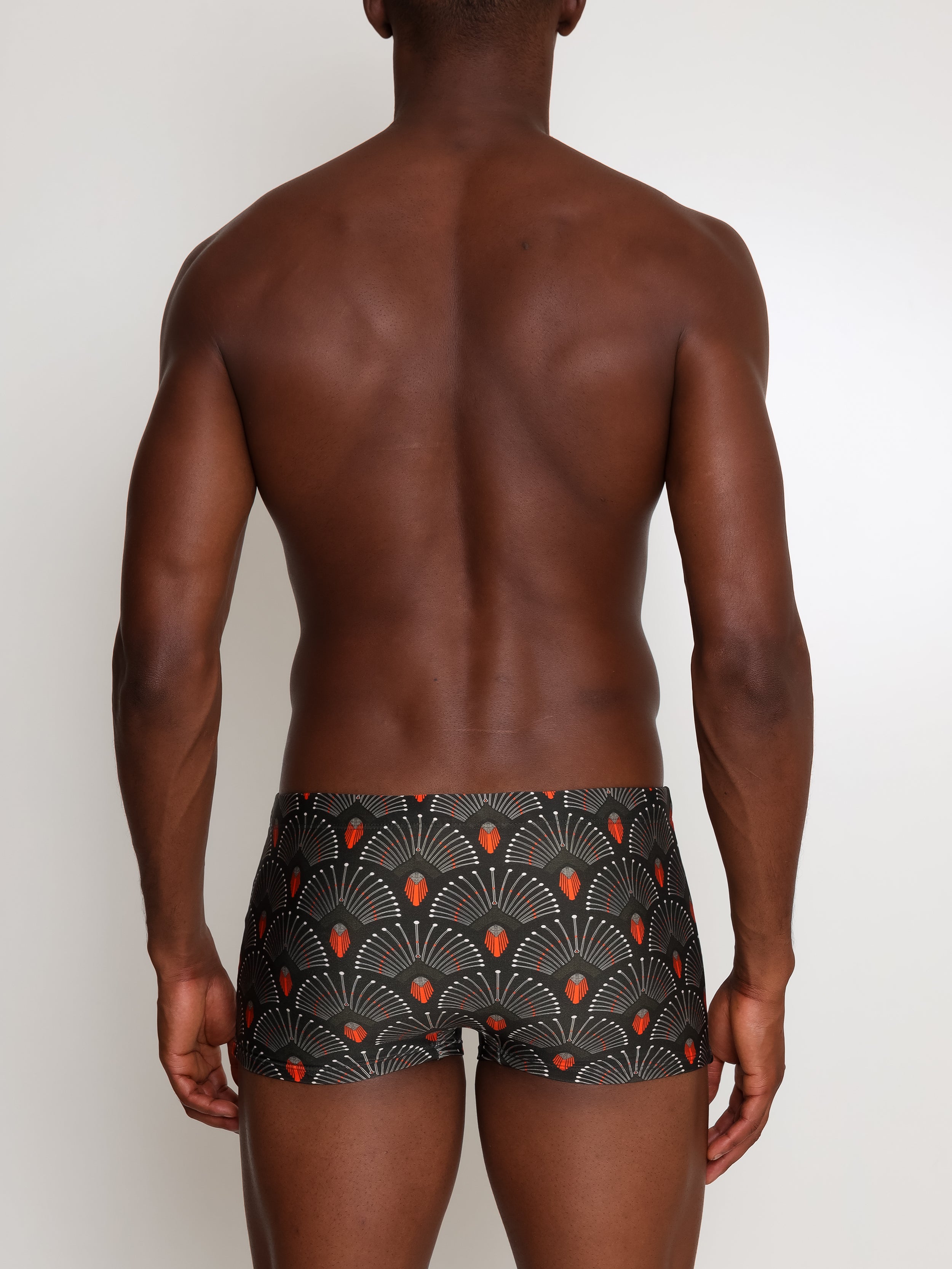 Tijuca -Print  9-inch Sides Fitted Swimming Trunks