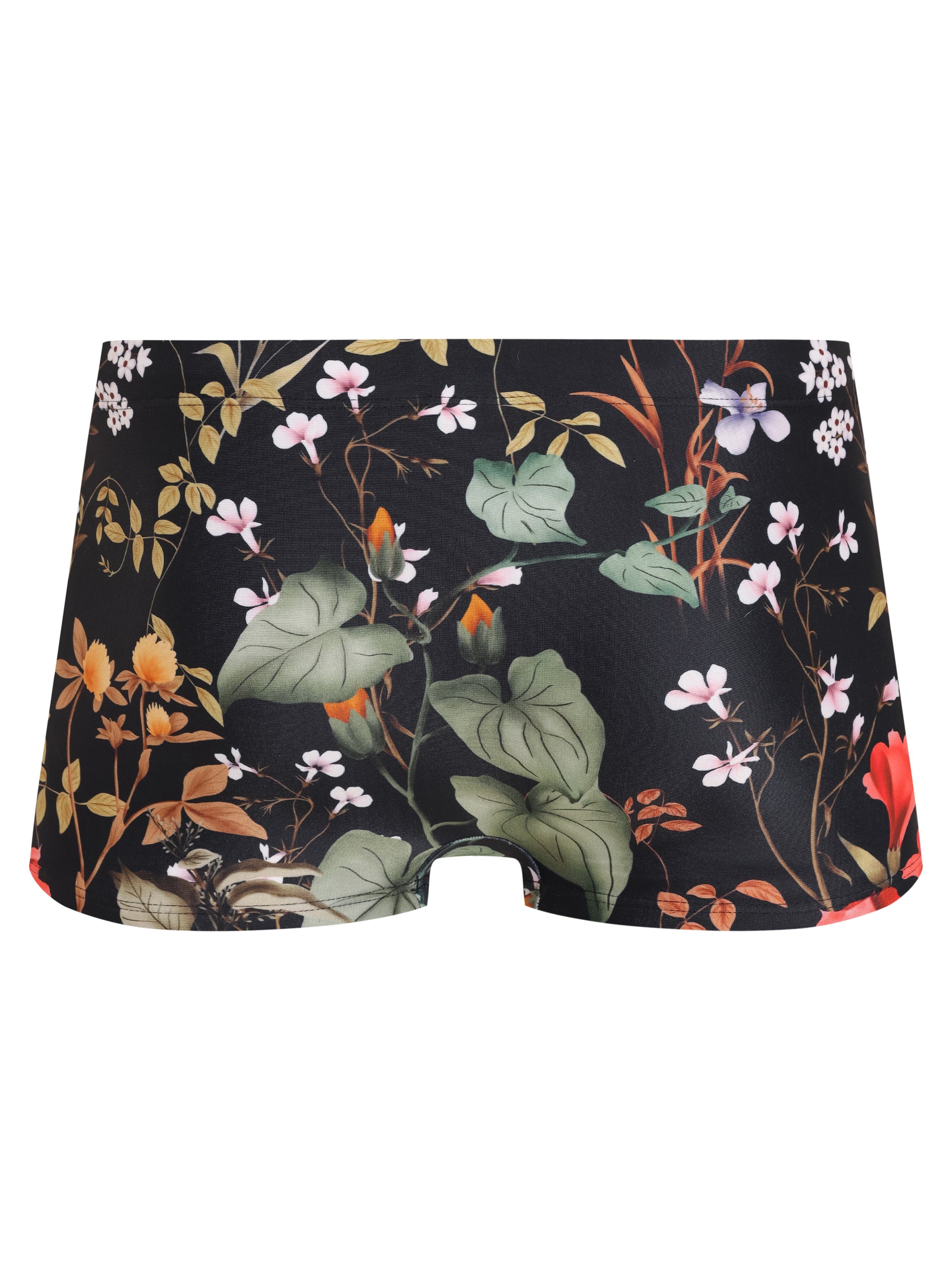Tijuca Foliage-Print 9-inch Sides Fitted Swimming Trunks Orvalho