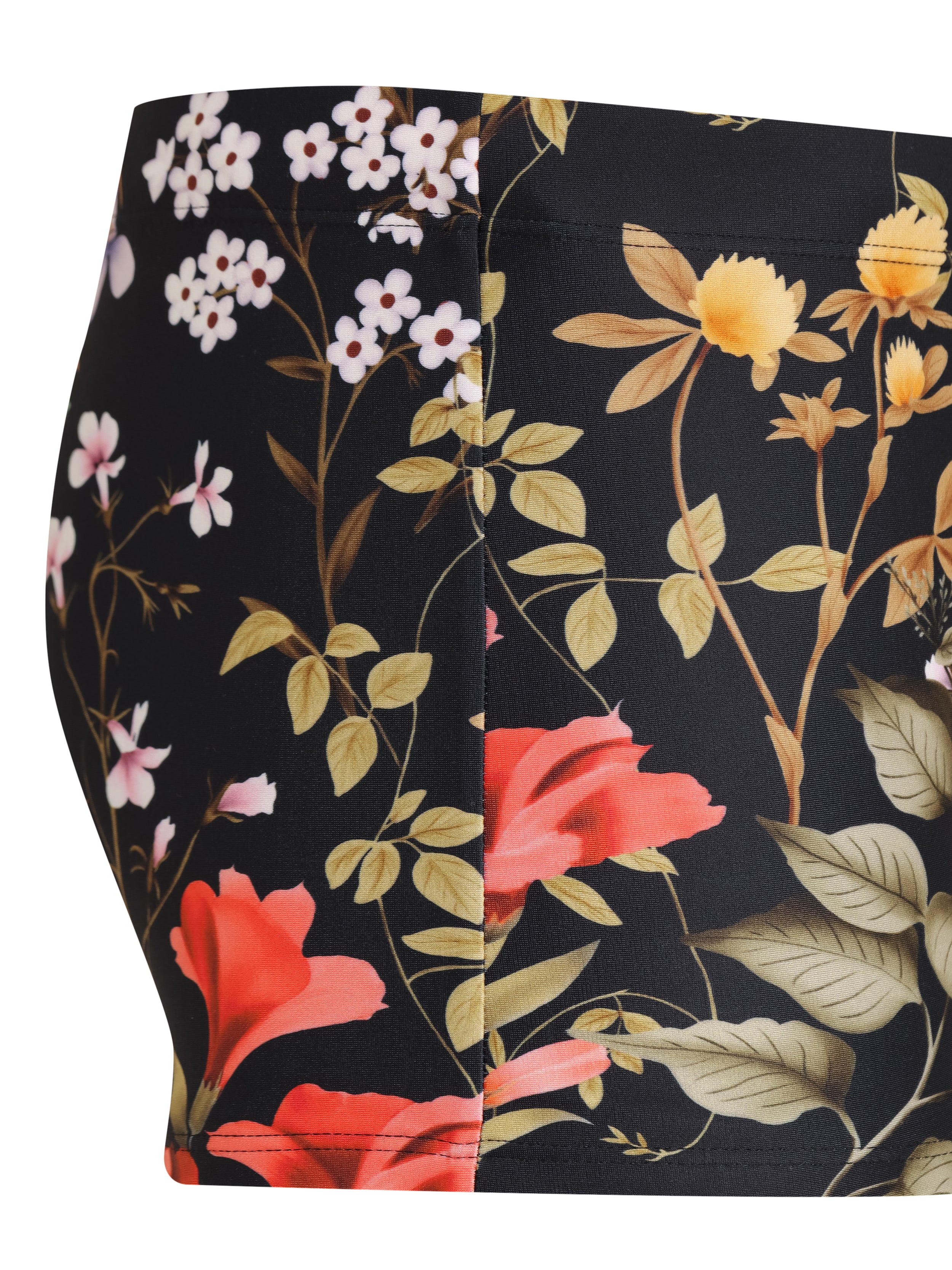 Tijuca Foliage-Print 9-inch Sides Fitted Swimming Trunks Orvalho