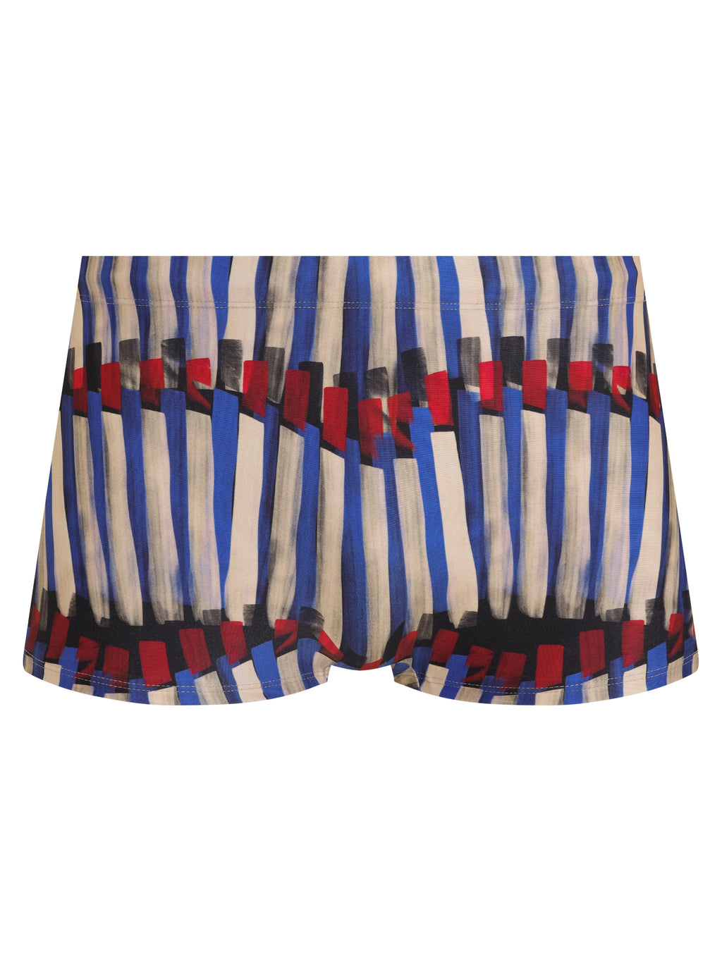 Tijuca Graphic-Print Striped 9-inch Sides Fitted Swimming Trunks