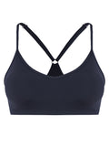 Nay Black Plain Bra Medium Support Sports Bra