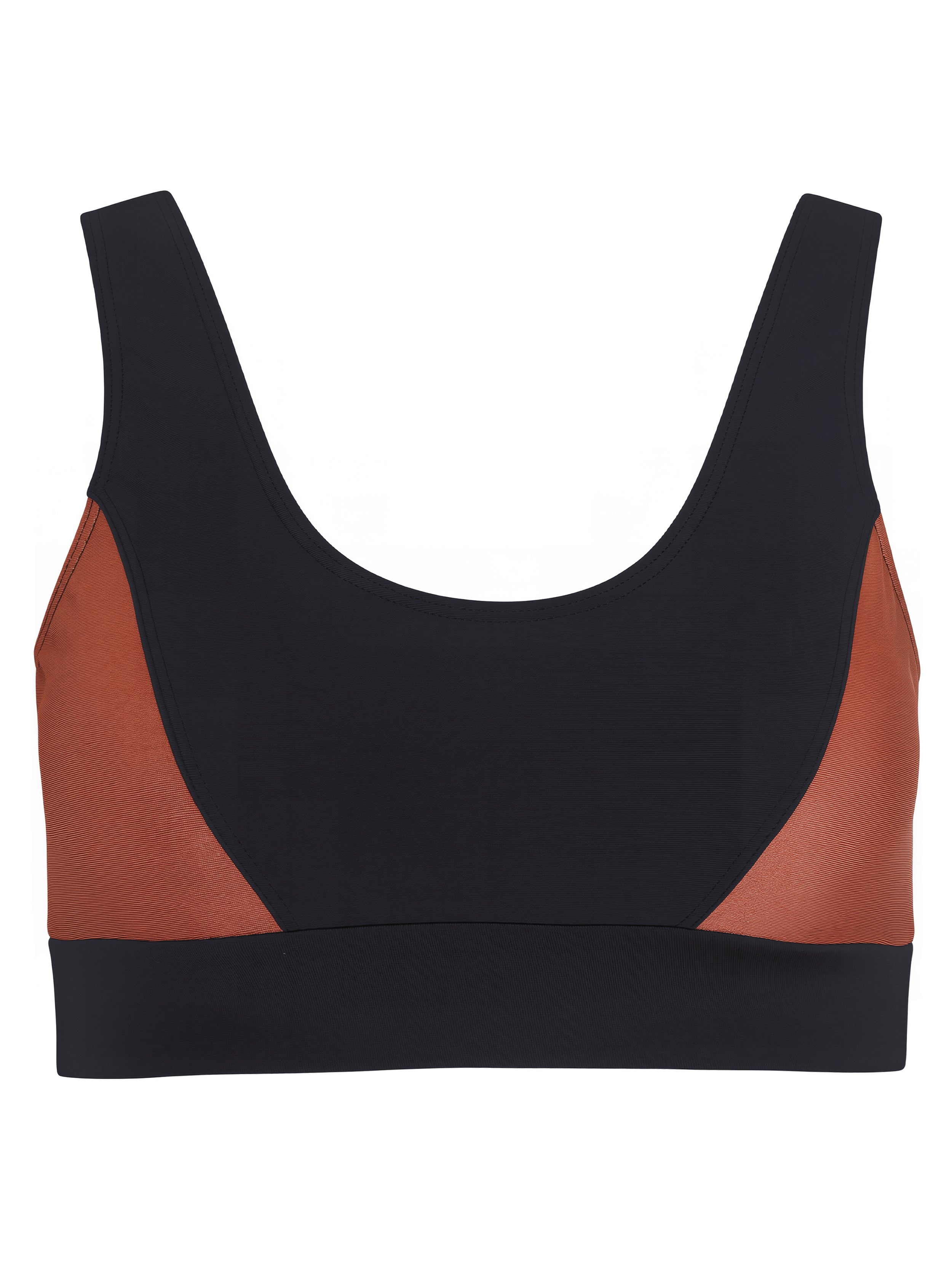 Flow Black Bronze High Support Sports Bra