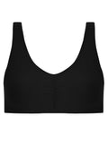 Kick Black Plain Sports Bra