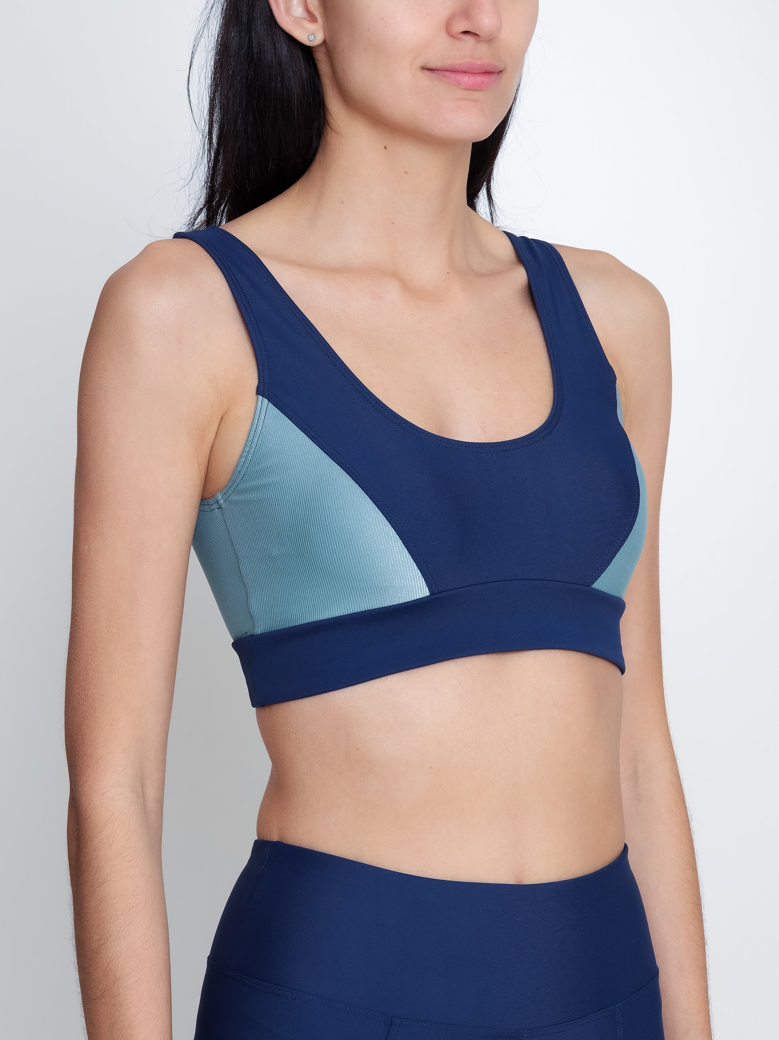Flow Blue Navy High Support Sports Bra