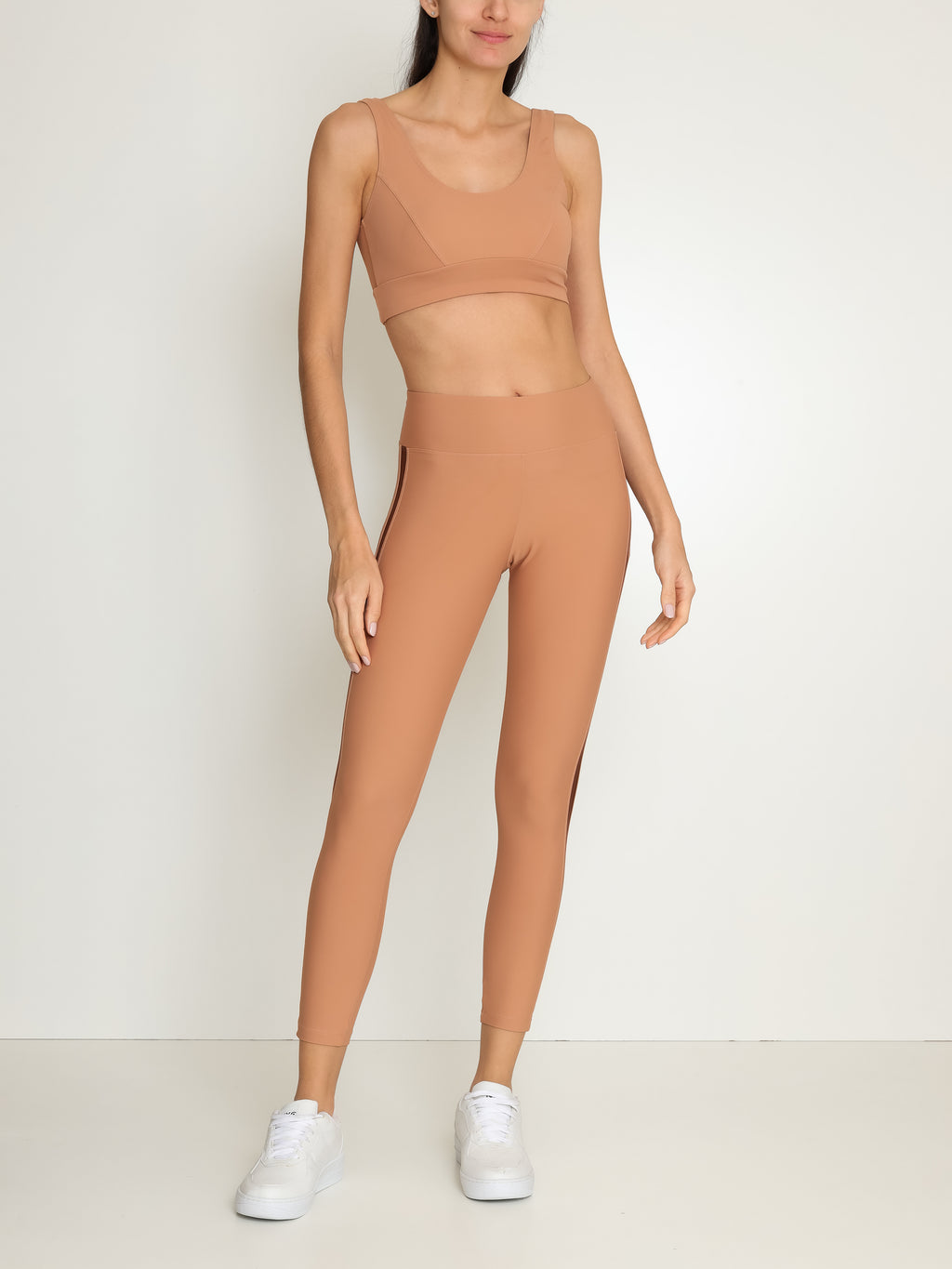 Flow Nude Plain High Support Sports Bra