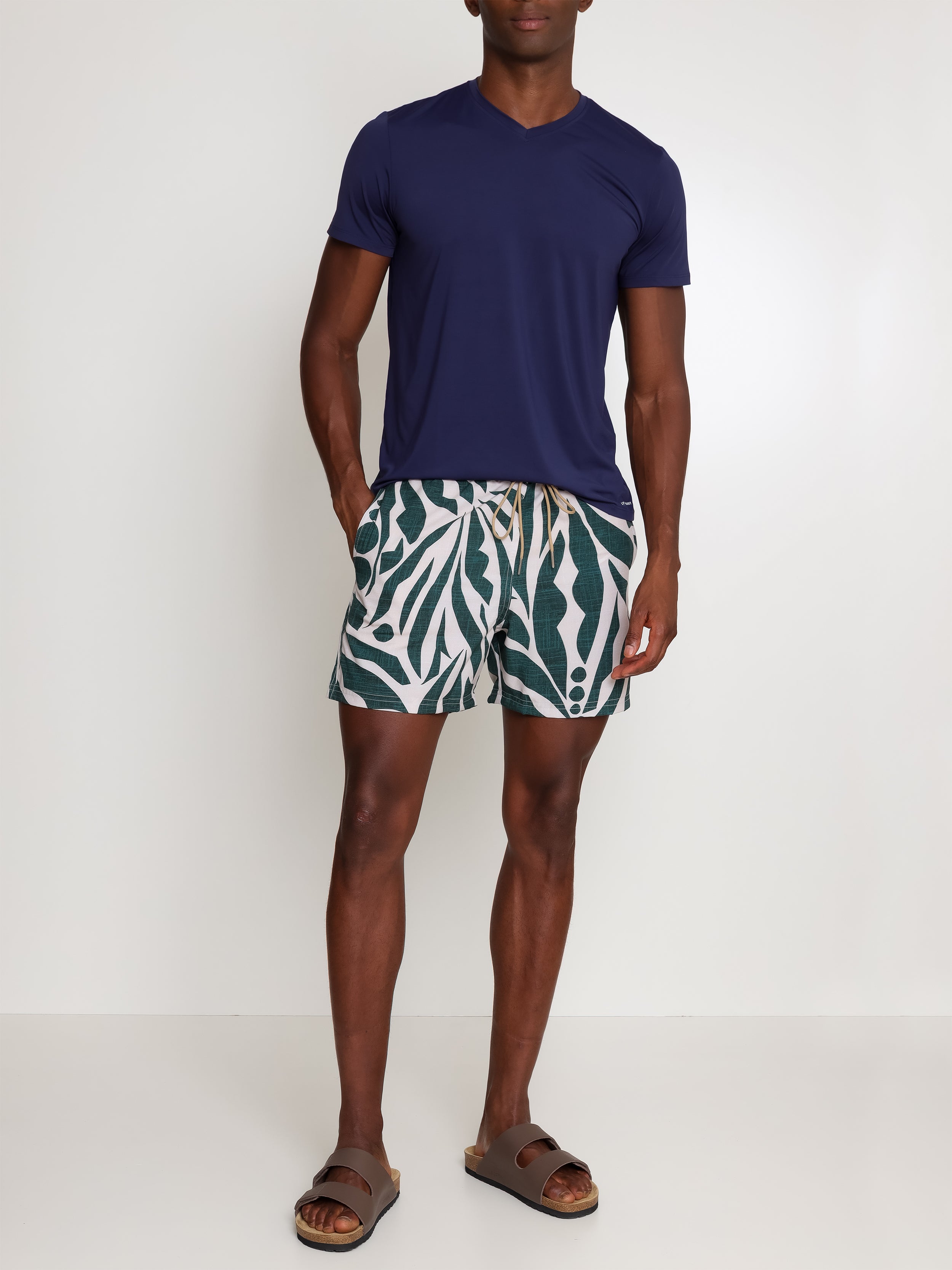Gil Abstract-Print Swim Shorts