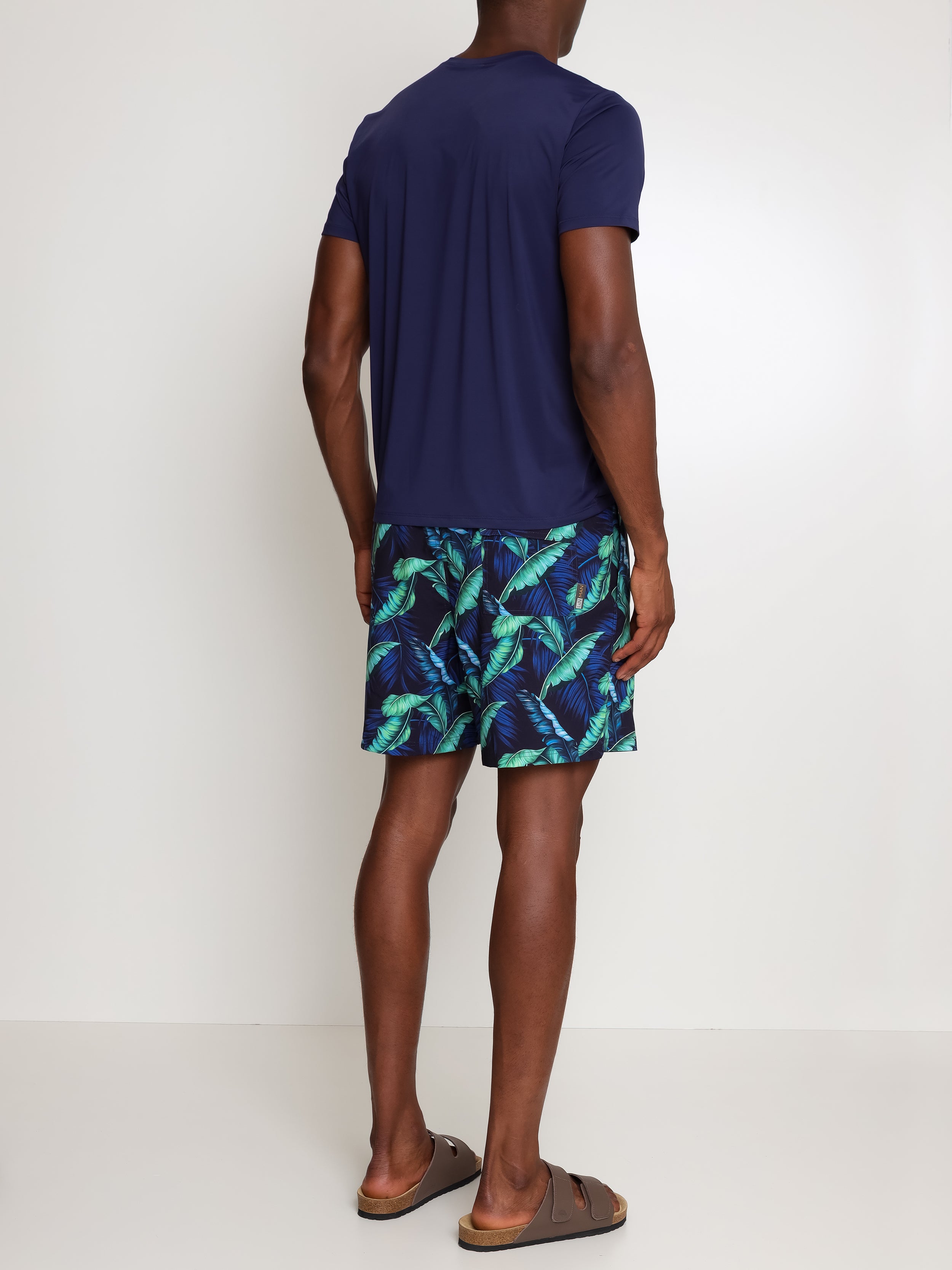 Gil Foliage-Print Swim Shorts