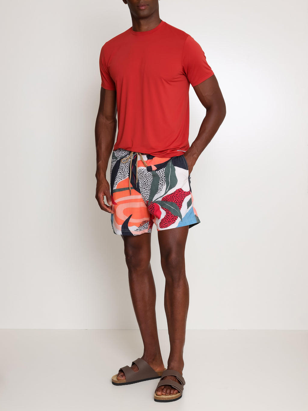 Gil Abstract-Print Swim Shorts