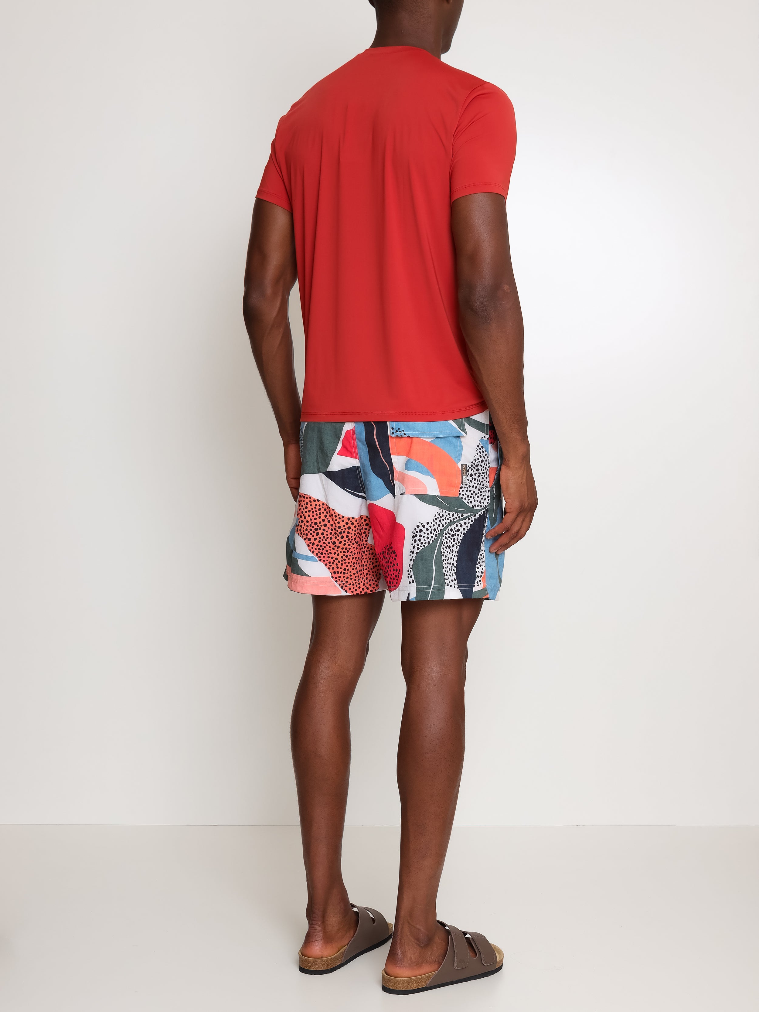 Gil Abstract-Print Swim Shorts