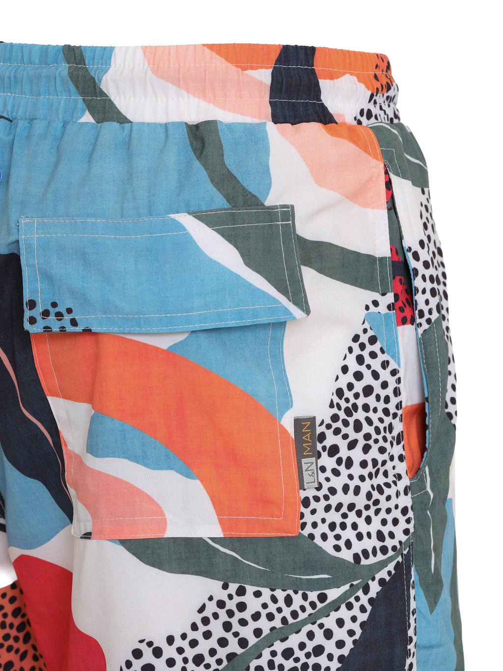 Gil Abstract-Print Swim Shorts