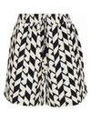 Cannes Geometric-Print Shorts Zaya