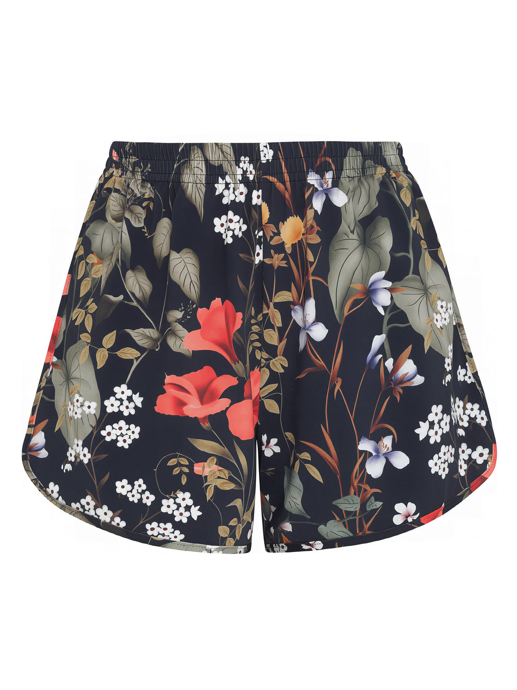 Lee Floral-Print Striped Shorts Orvalho