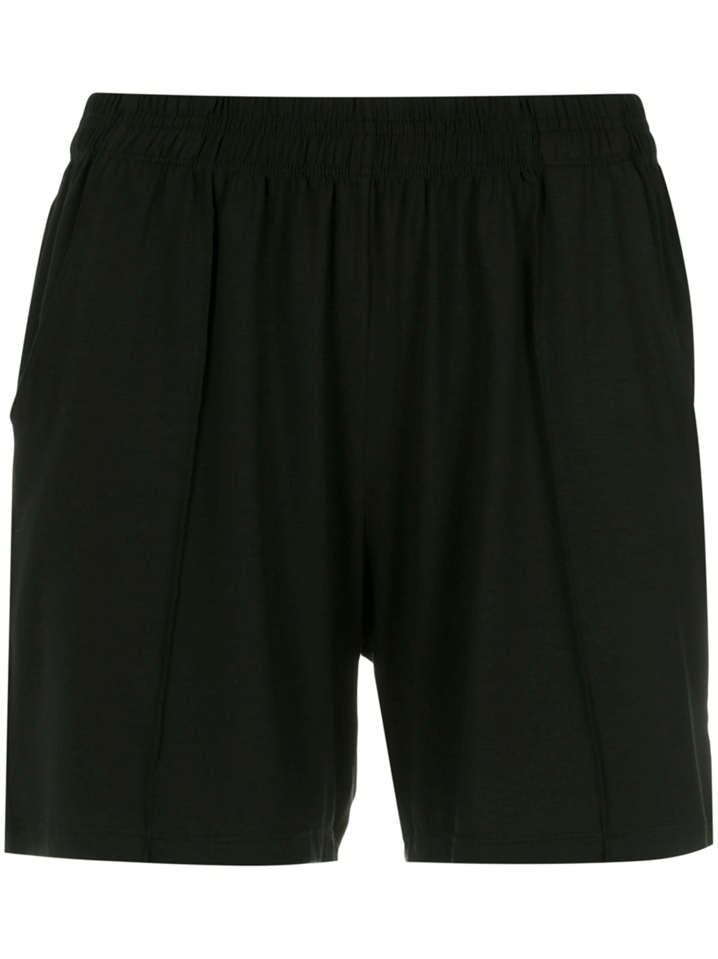 Mimus Black Plain Shorts