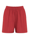 Mimus Tile Red Plain Shorts