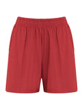 Mimus Tile Red Plain Shorts