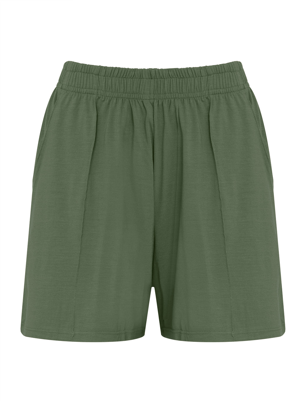 Mimus Military Green Plain Shorts