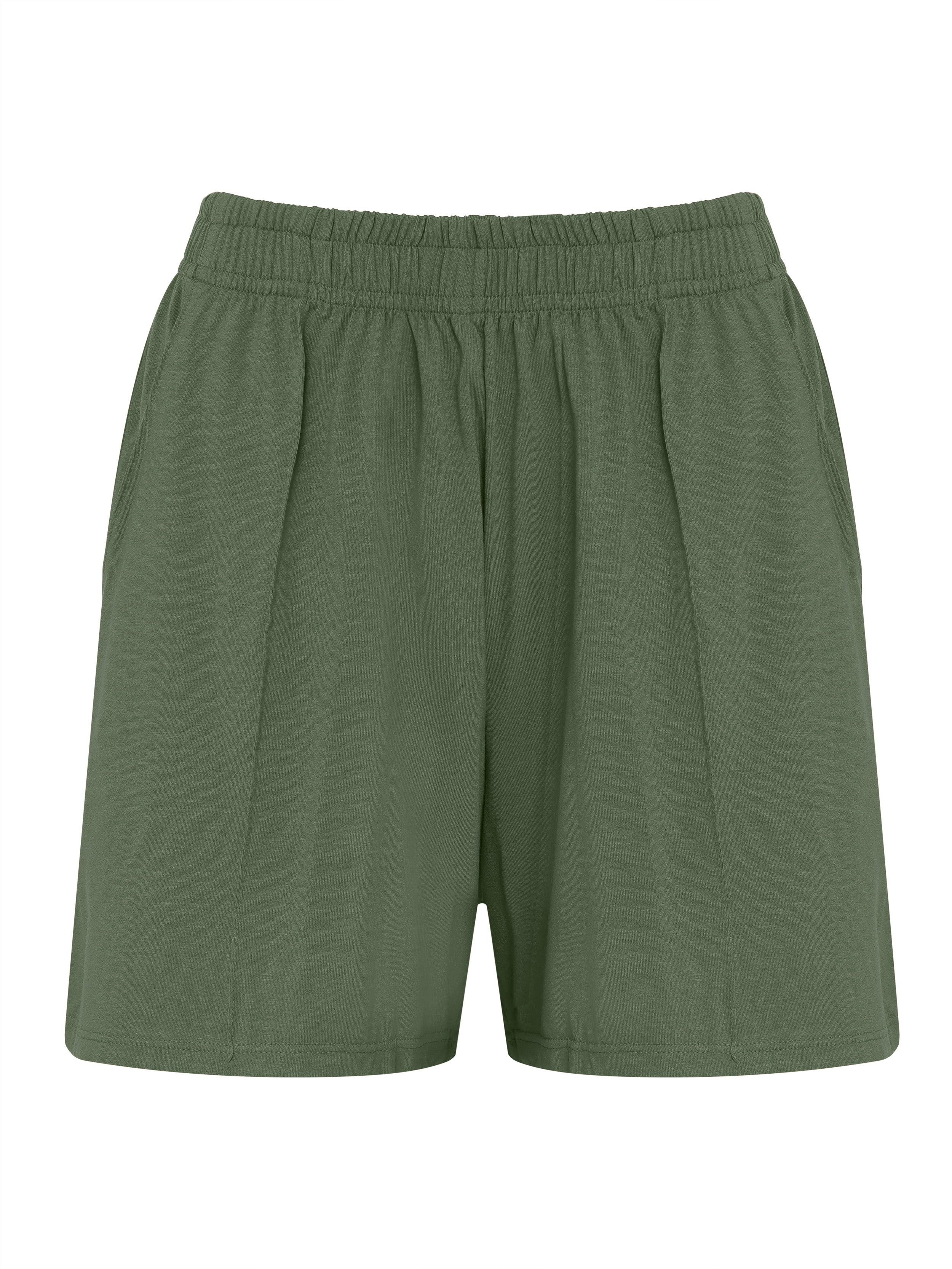 Mimus Military Green Plain Shorts