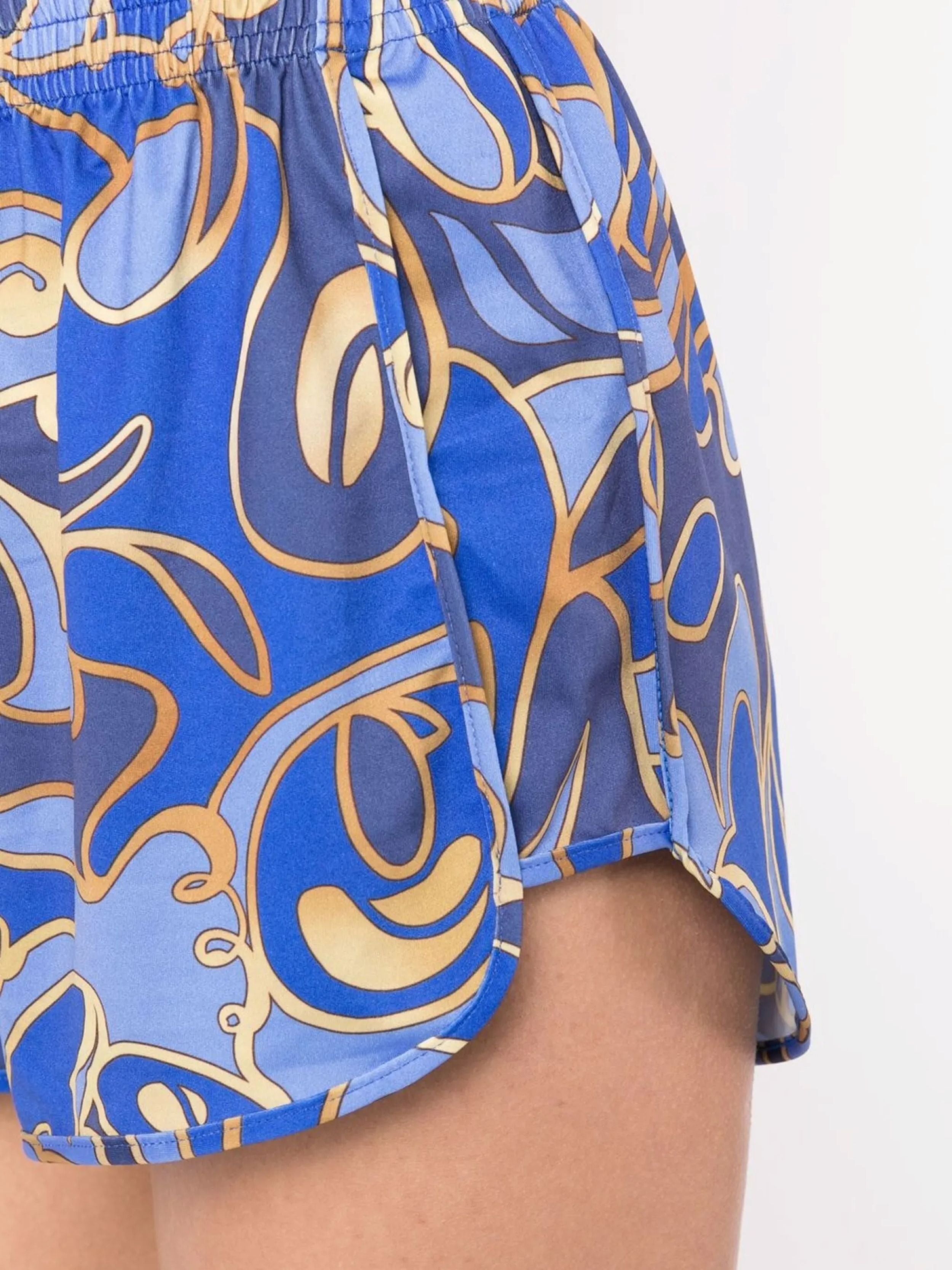 Lee Abstracte-Print Shorts Petrolina