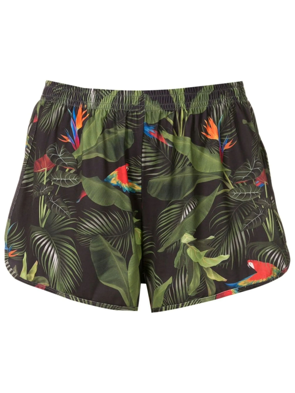 Lee Foliage-Print Striped Shorts Voo Noturno