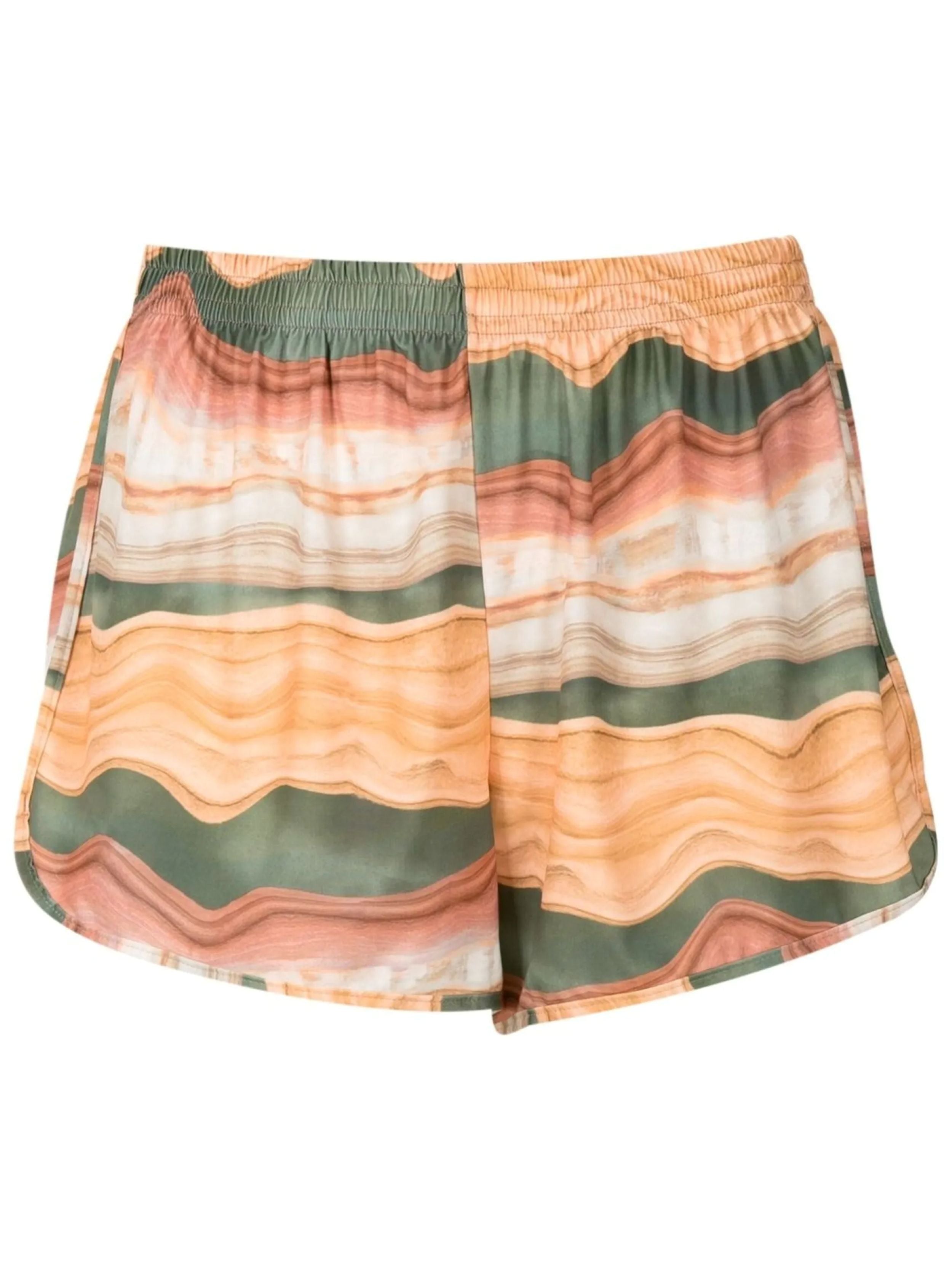 Lee Striped-Print Striped Shorts Catimbau