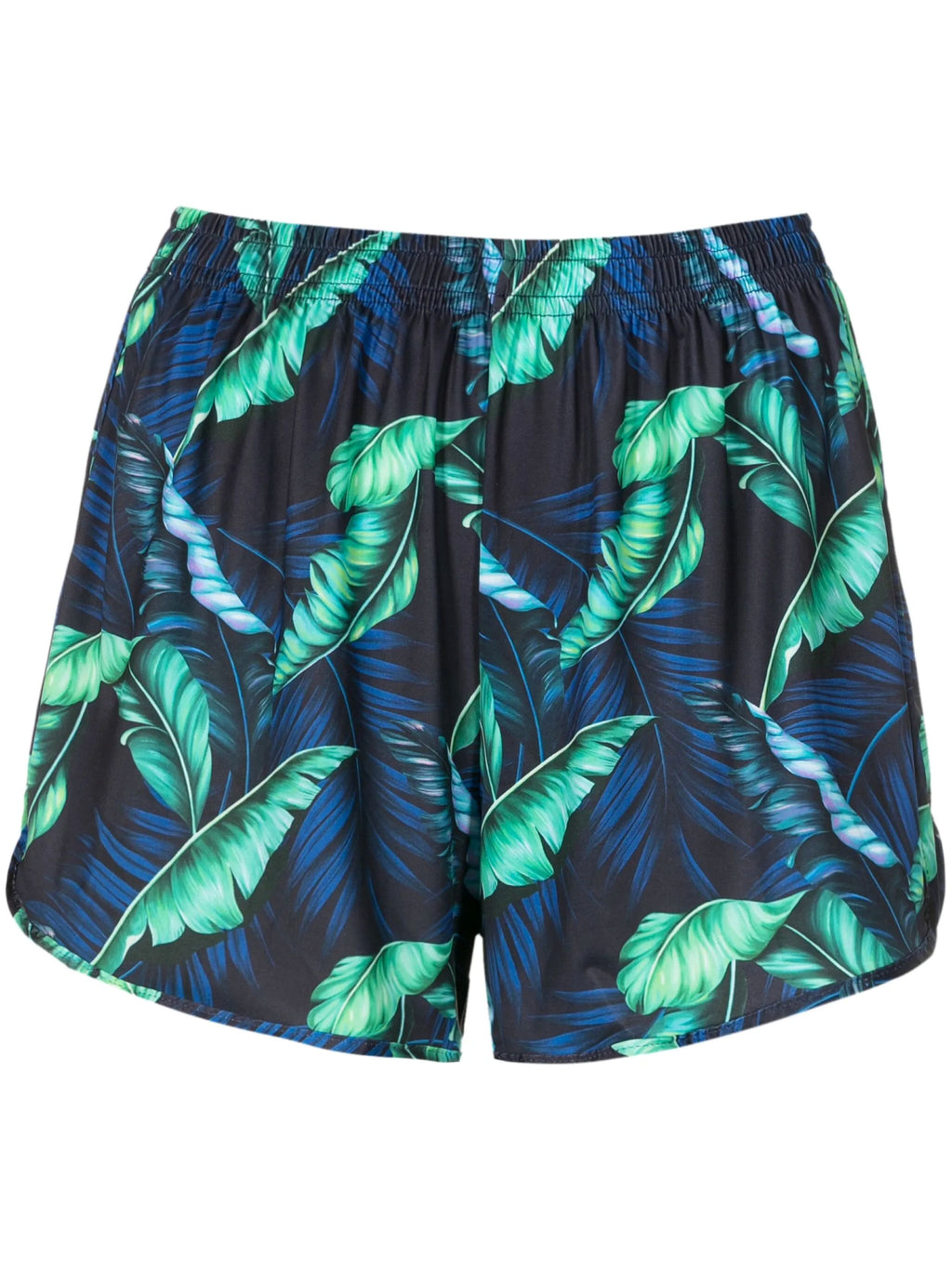 Lee Foliage-Print Striped Shorts Kalani