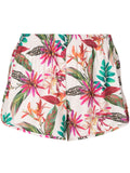 Lee Foliage-Print Striped Shorts Markize