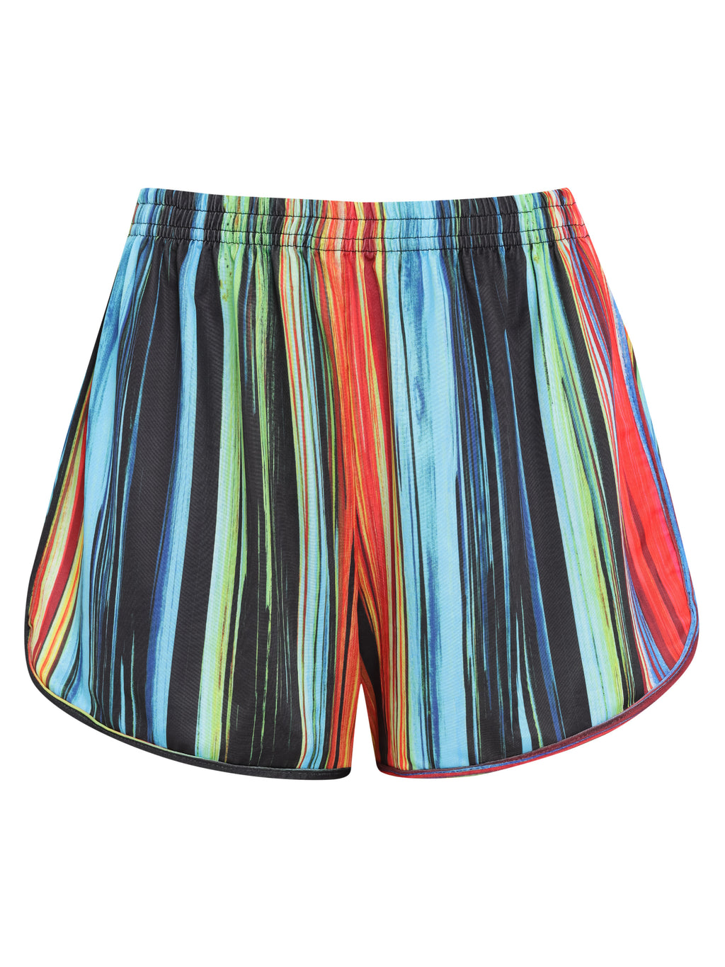 Lee Striped-Print Striped Shorts Rumba