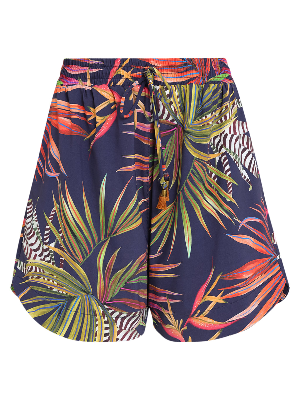 Cannes Foliage-Print Shorts