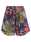 Cannes Foliage-Print Shorts